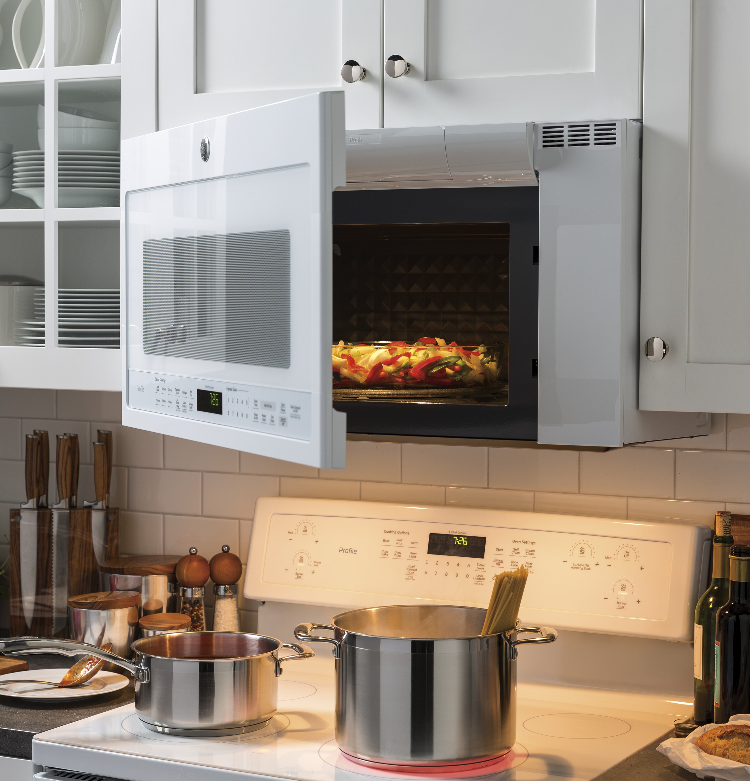 Series 2.1 Cu. Ft. Over-the-Range Sensor Microwave Oven PVM9005DJWW