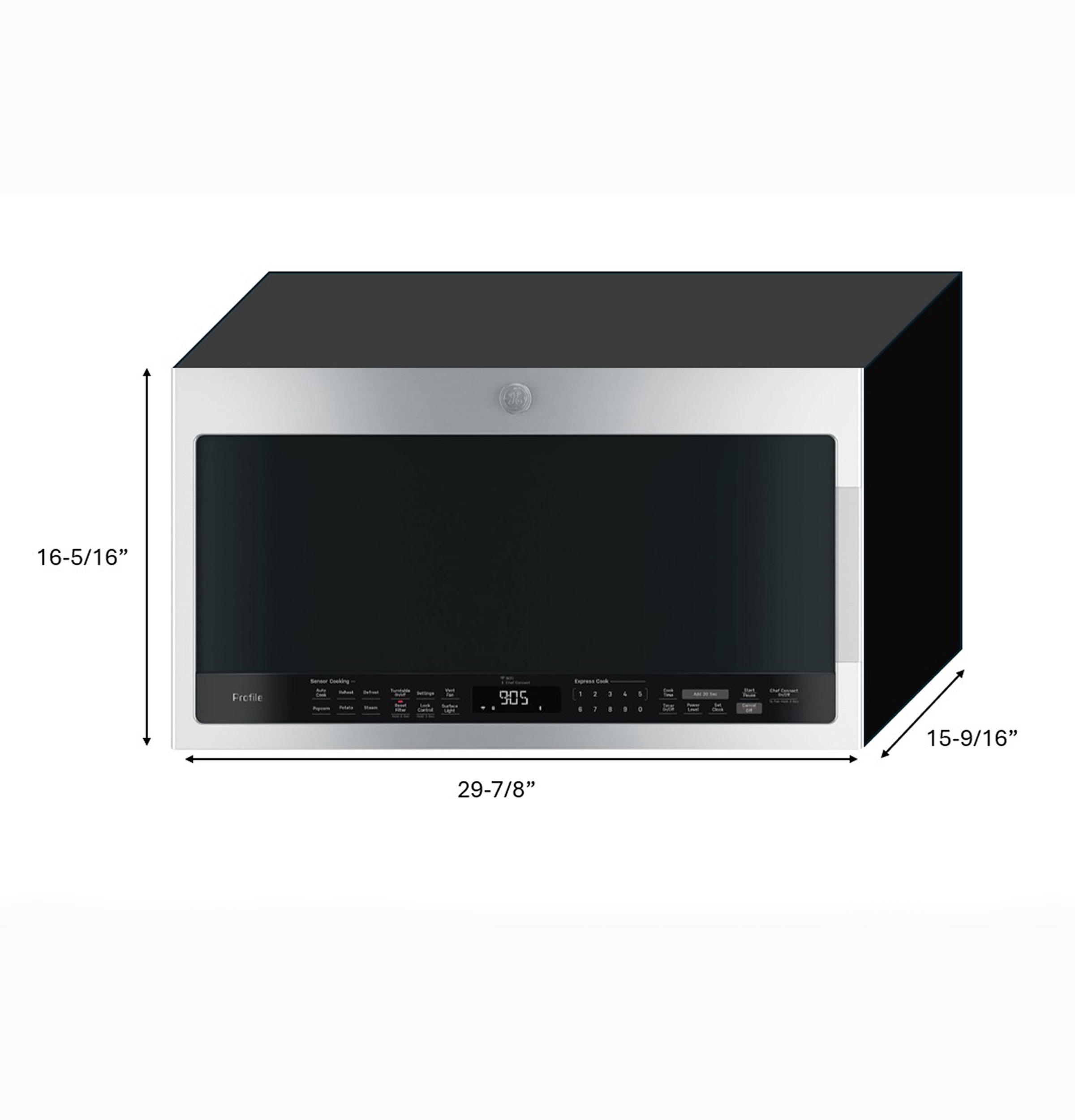 2.1 Cu. Ft. Over-the-Range Sensor Microwave Oven view 5