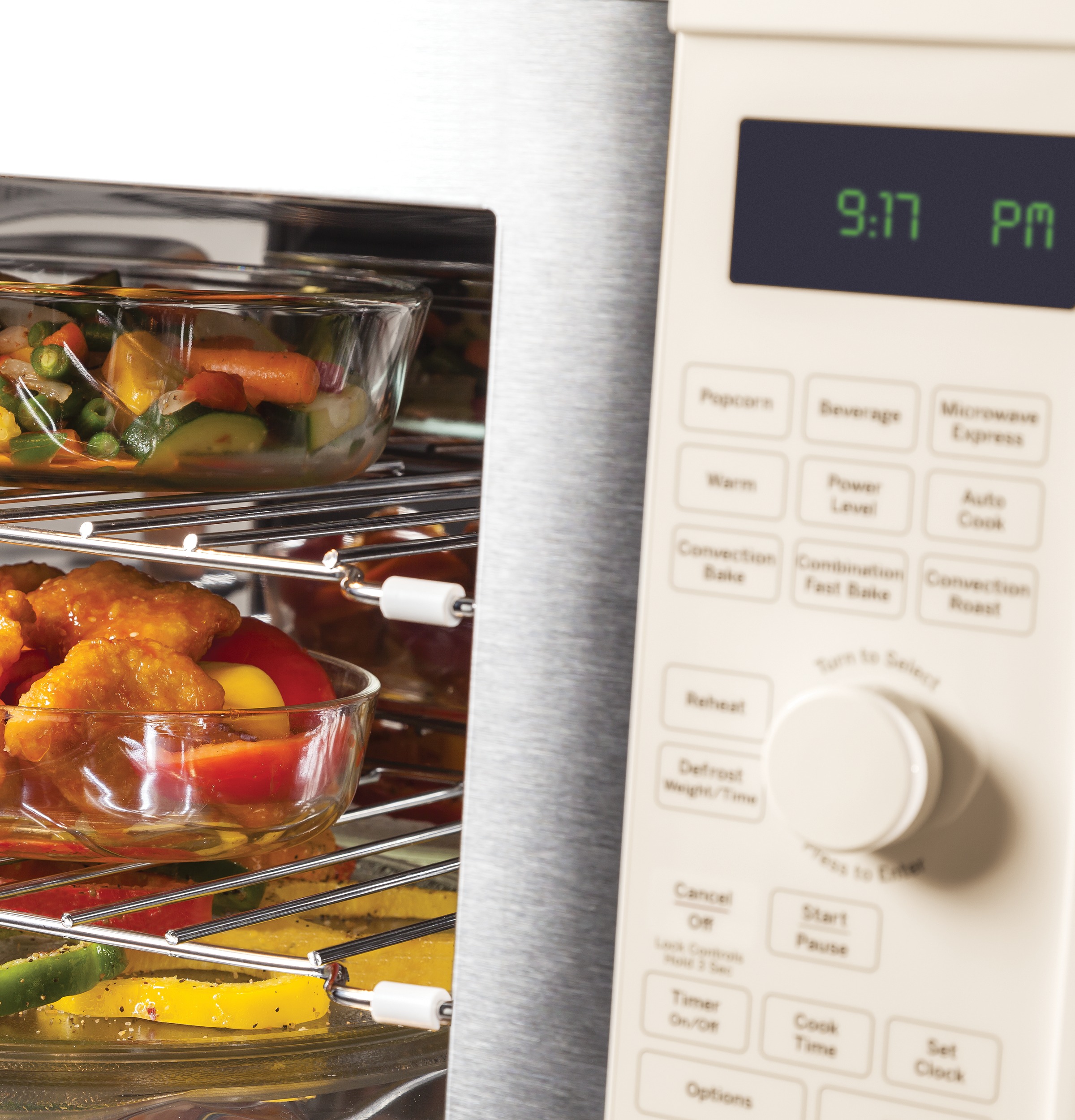 Series 1.7 Cu. Ft. Convection Over-the-Range Microwave Oven PVM9179DFCC