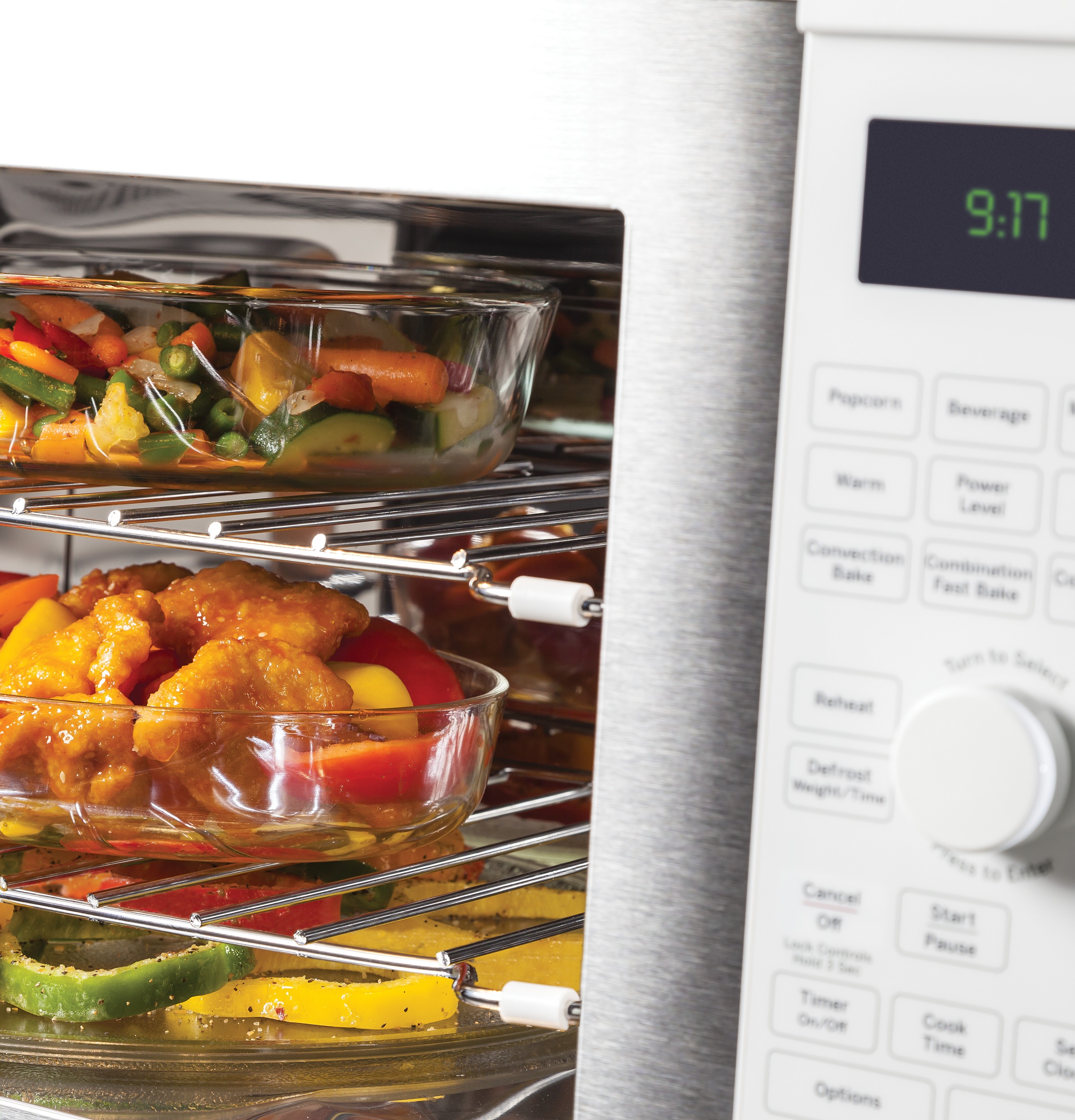 Series 1.7 Cu. Ft. Convection Over-the-Range Microwave Oven PVM9179DFWW