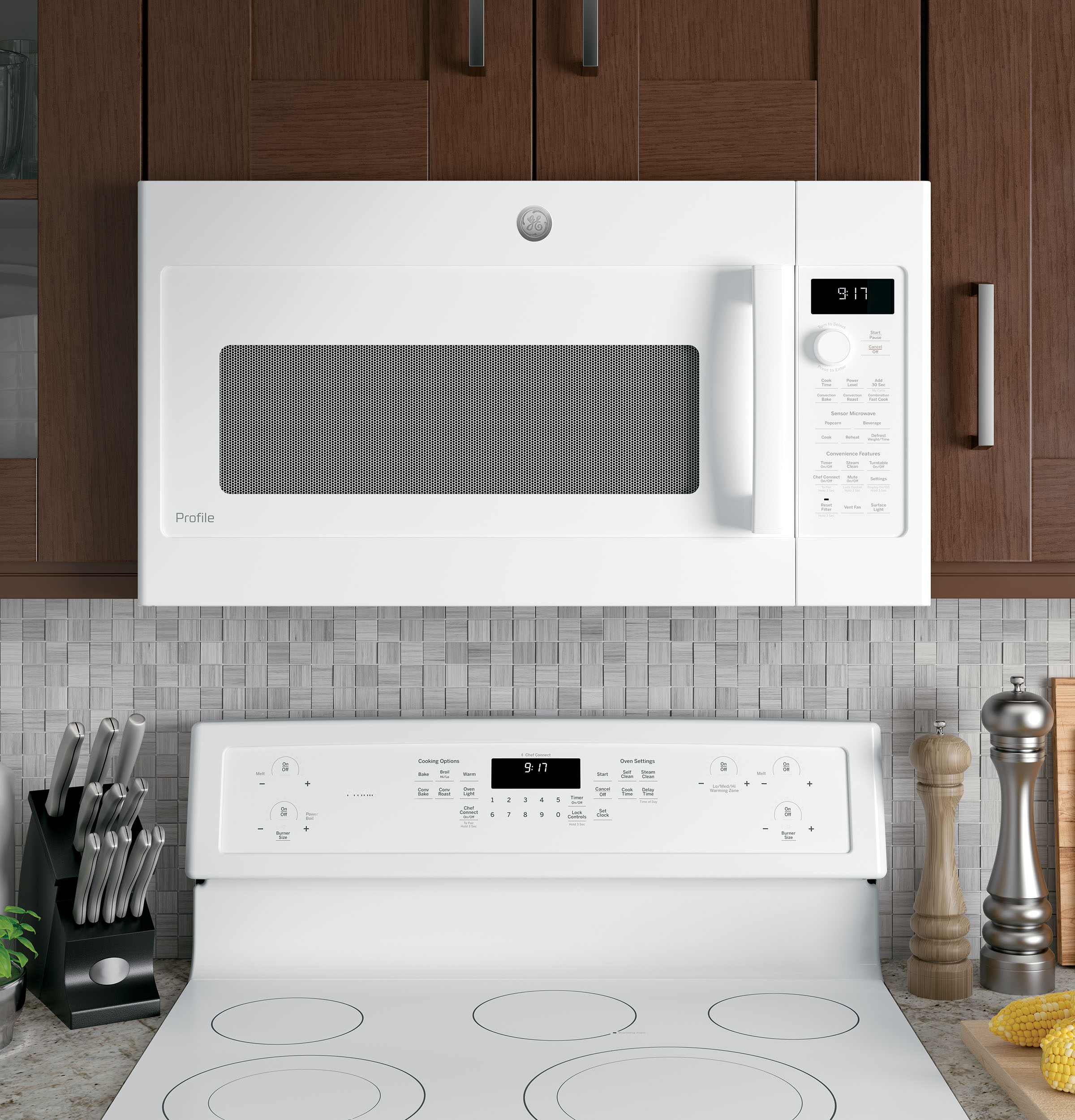 1.7 Cu. Ft. Convection Over-the-Range Microwave Oven PVM9179DKWW