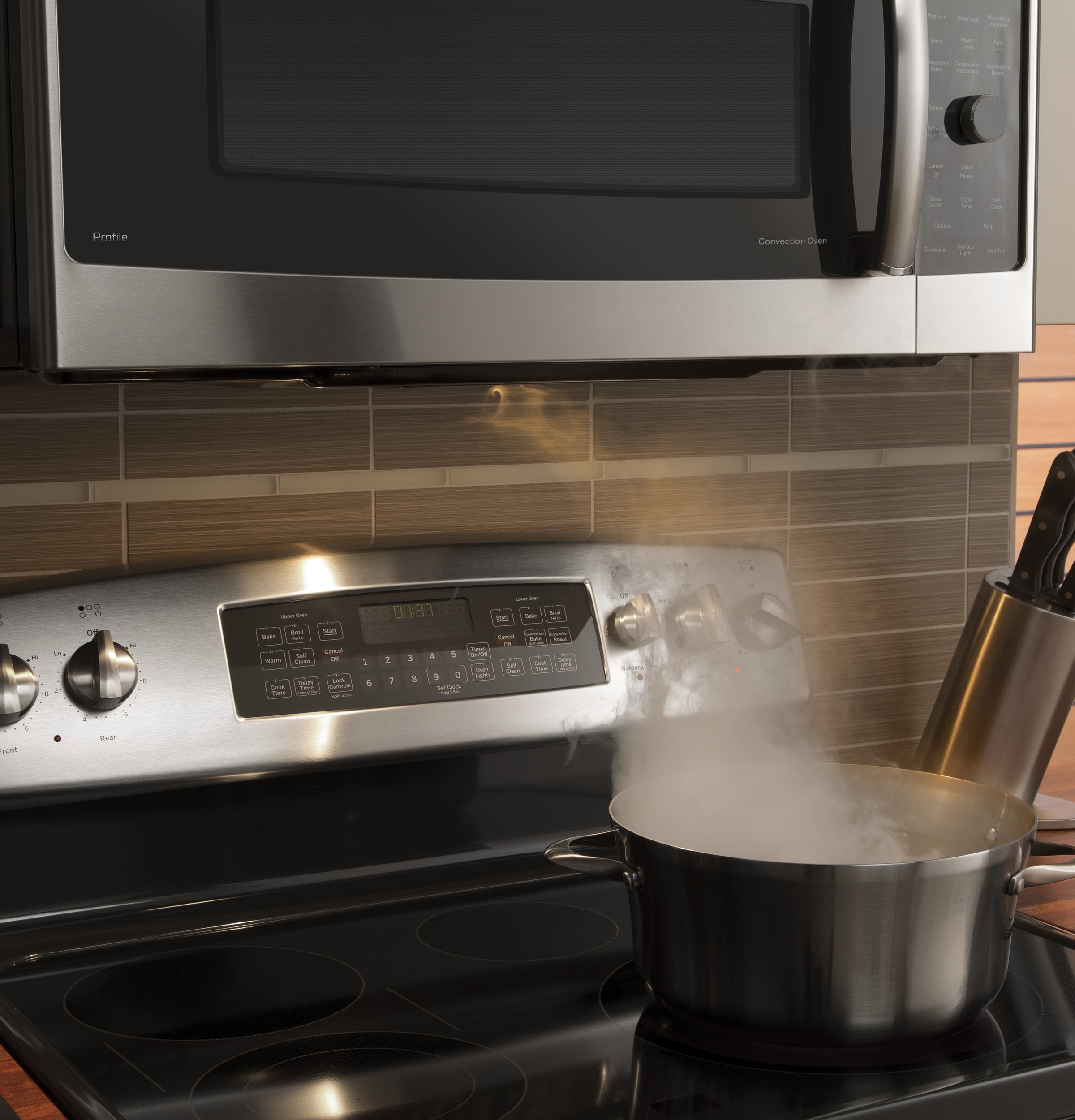 Series 1.7 Cu. Ft. Convection Over-the-Range Microwave Oven PVM9179SFSS