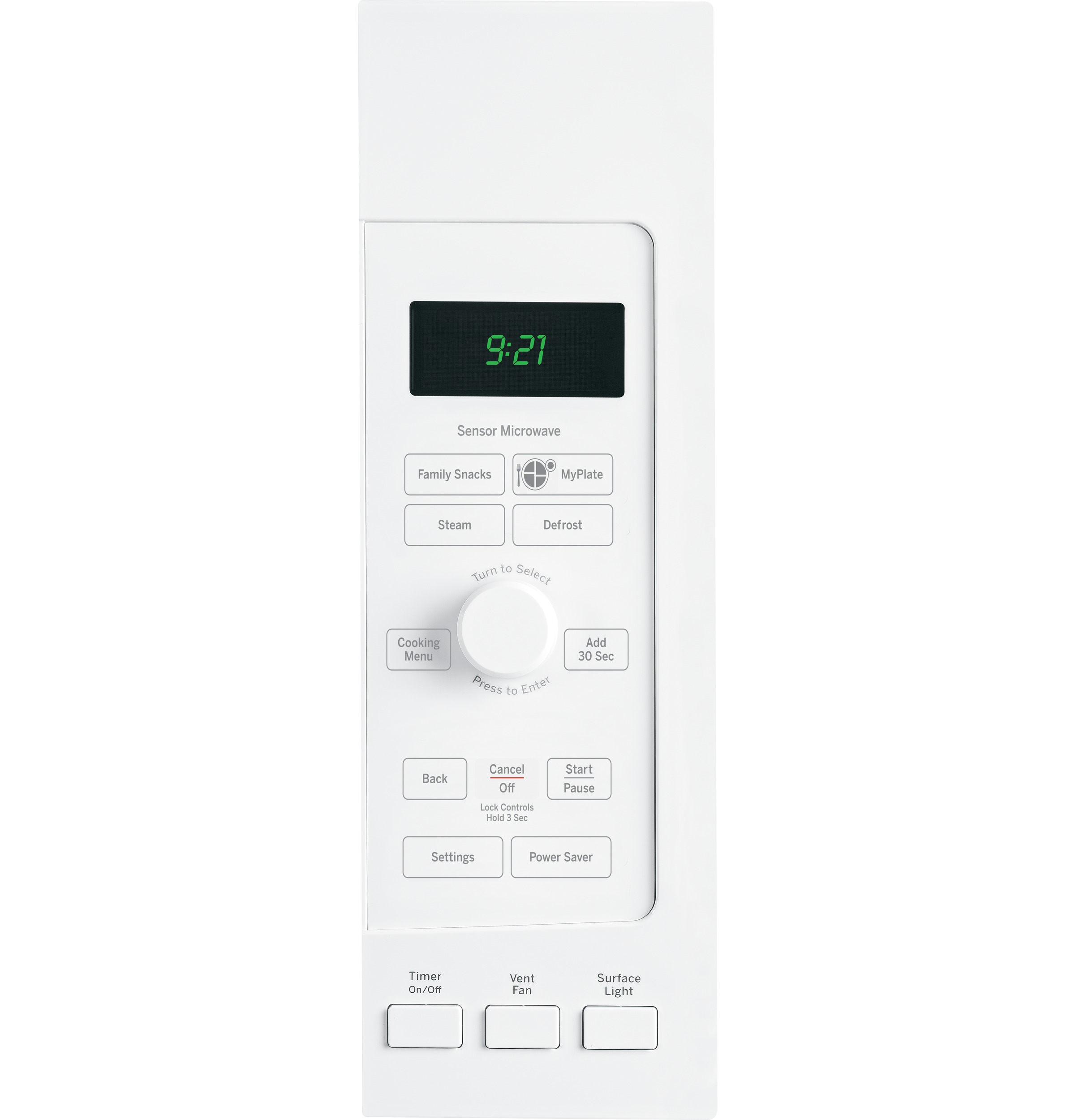 Series 2.1 Cu. Ft. Over-the-Range Sensor Microwave Oven PVM9215DFWW