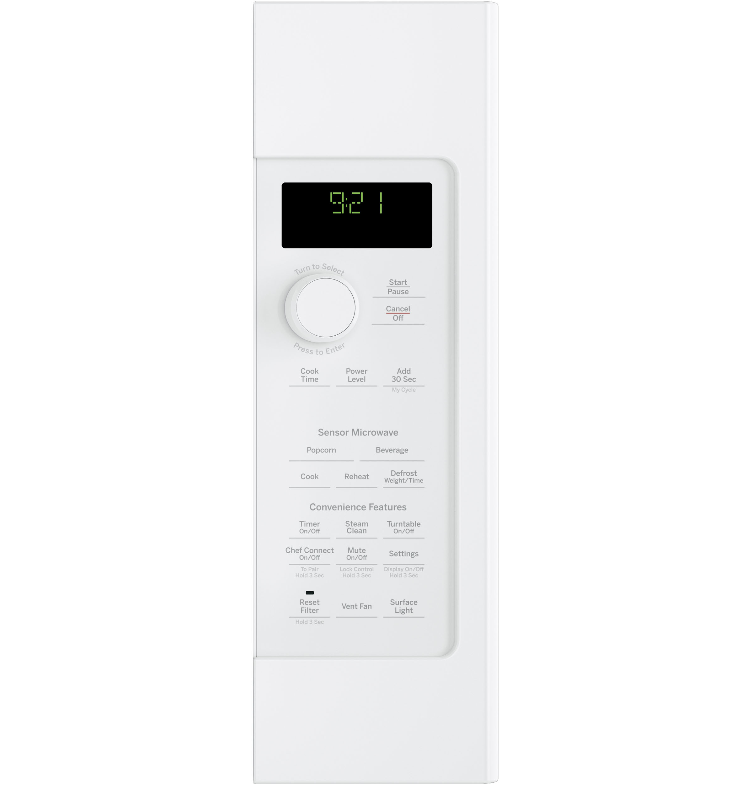 Series 2.1 Cu. Ft. Over-the-Range Sensor Microwave Oven PVM9215DKWW