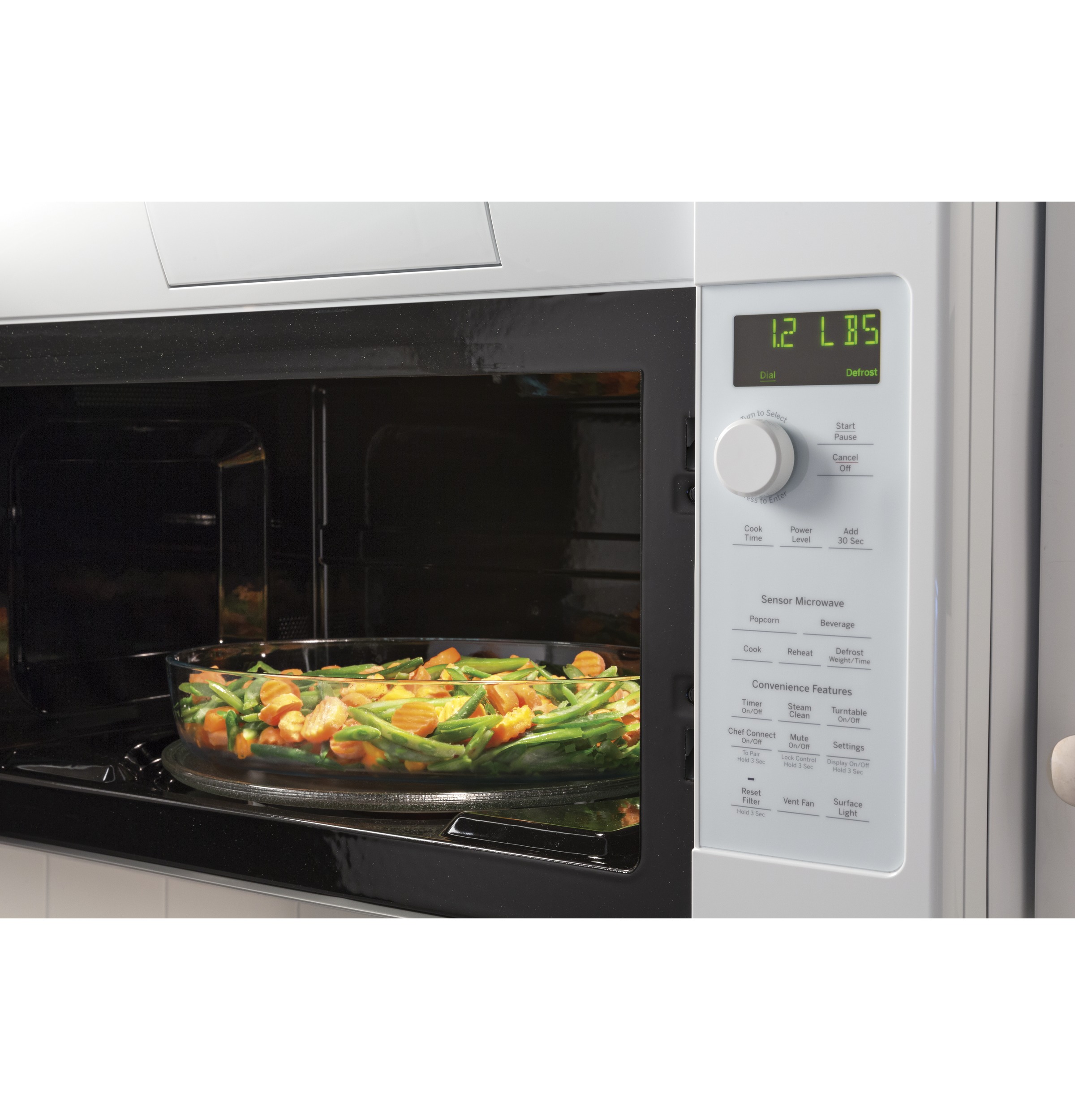 Series 2.1 Cu. Ft. Over-the-Range Sensor Microwave Oven PVM9215DKWW