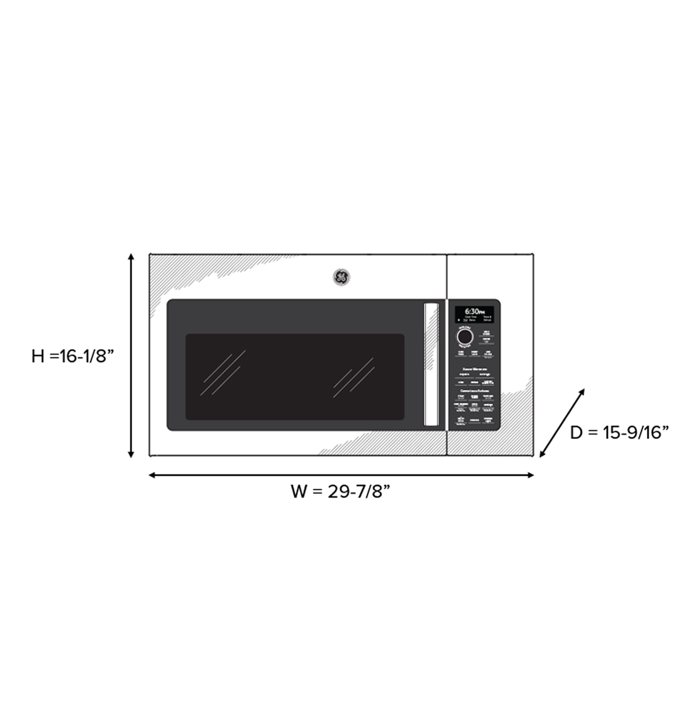 2.1 Cu. Ft. Over-the-Range Sensor Microwave Oven view 15