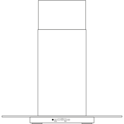 Series 30" Wall-Mount Glass Canopy Chimney Hood PVW7301EJES
