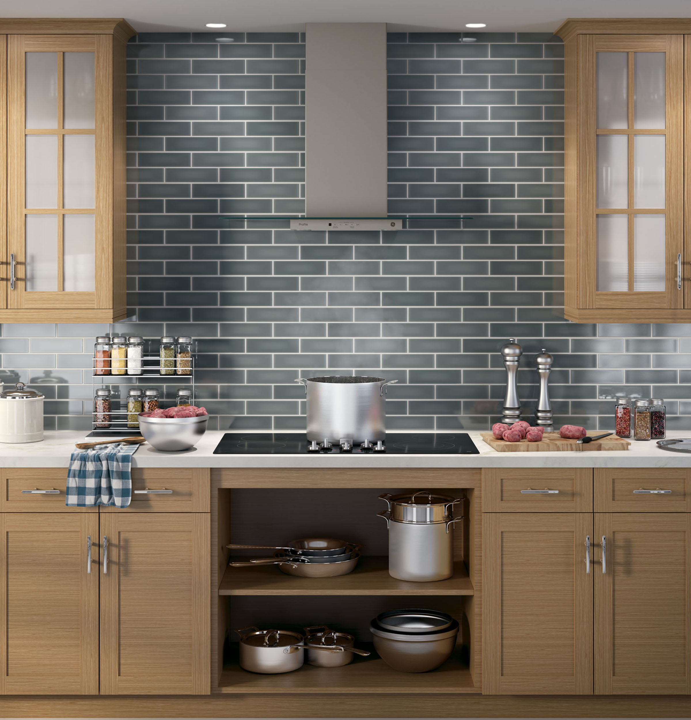 Series 36" Wall-Mount Glass Canopy Chimney Hood PVW7361EJES