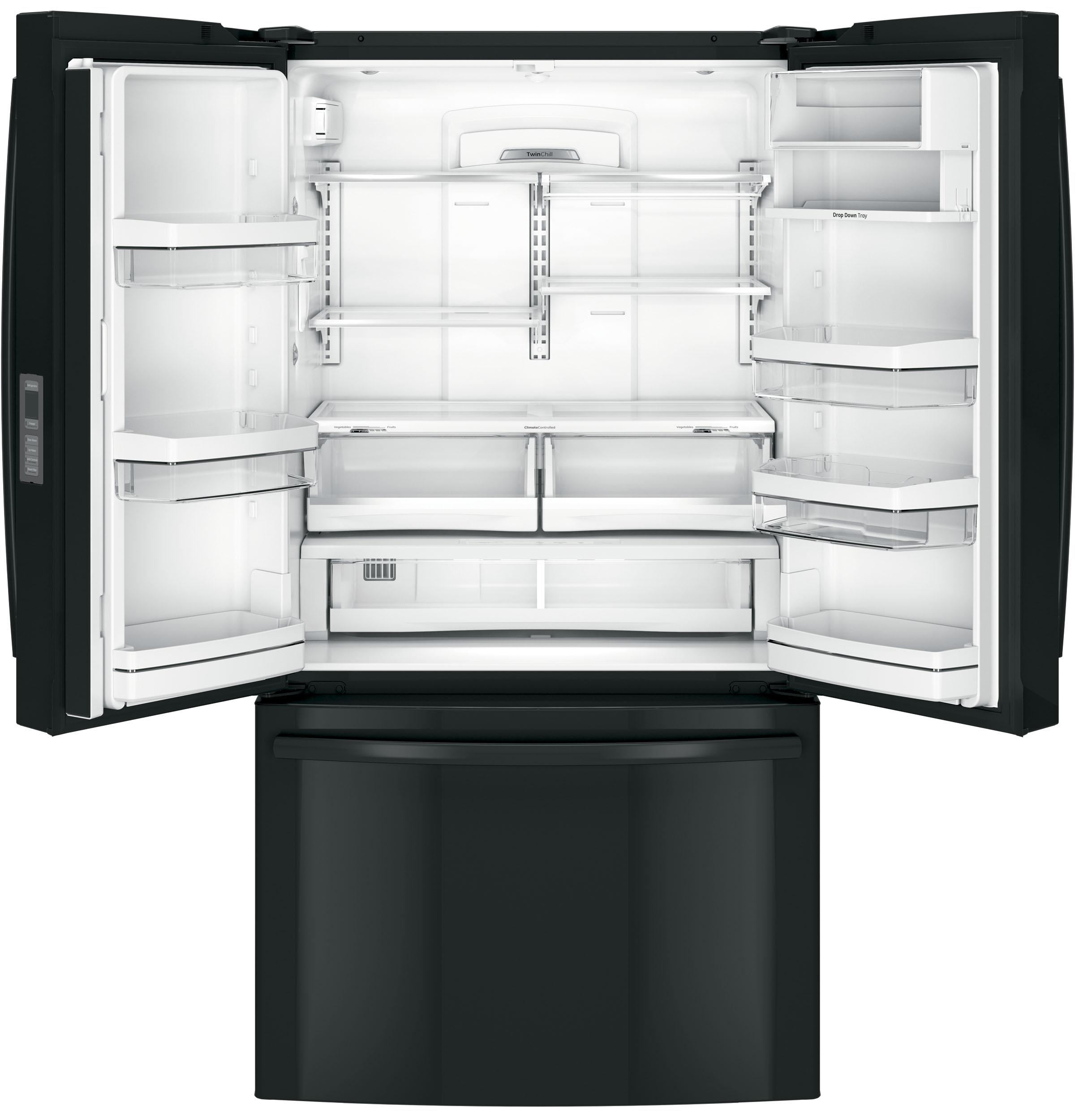 Series 23.1 Cu. Ft. Counter-Depth French-Door Refrigerator PWE23KGDBB