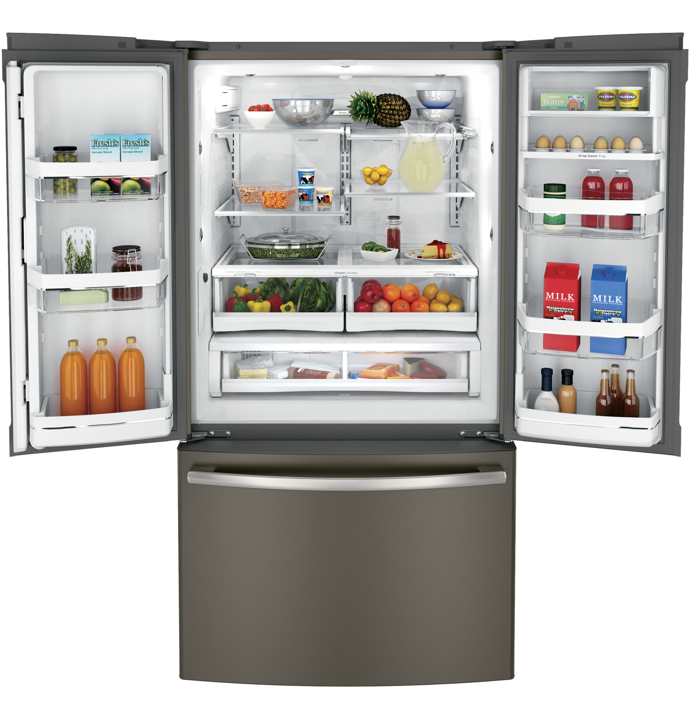 Series 23.1 Cu. Ft. Counter-Depth French-Door Refrigerator PWE23KMDES