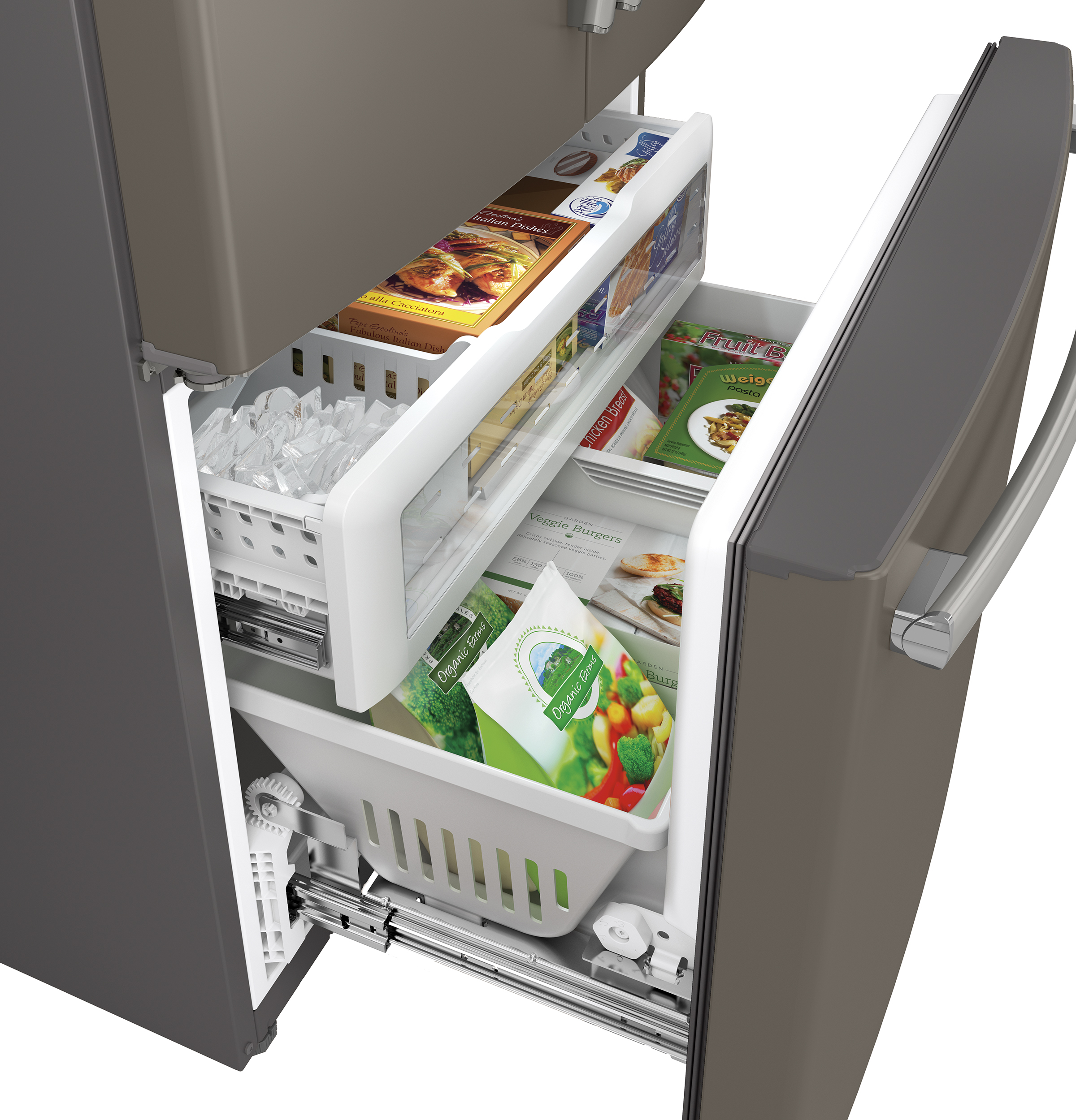Series 23.1 Cu. Ft. Counter-Depth French-Door Refrigerator PWE23KMDES