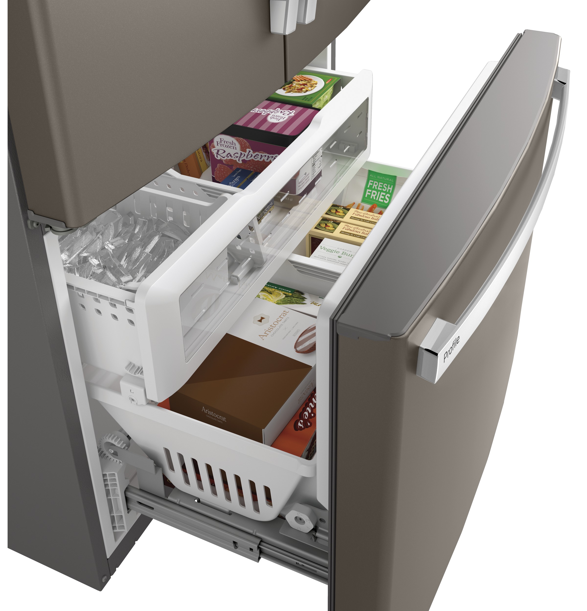 Series 23.1 Cu. Ft. Counter-Depth French-Door Refrigerator PWE23KMKES