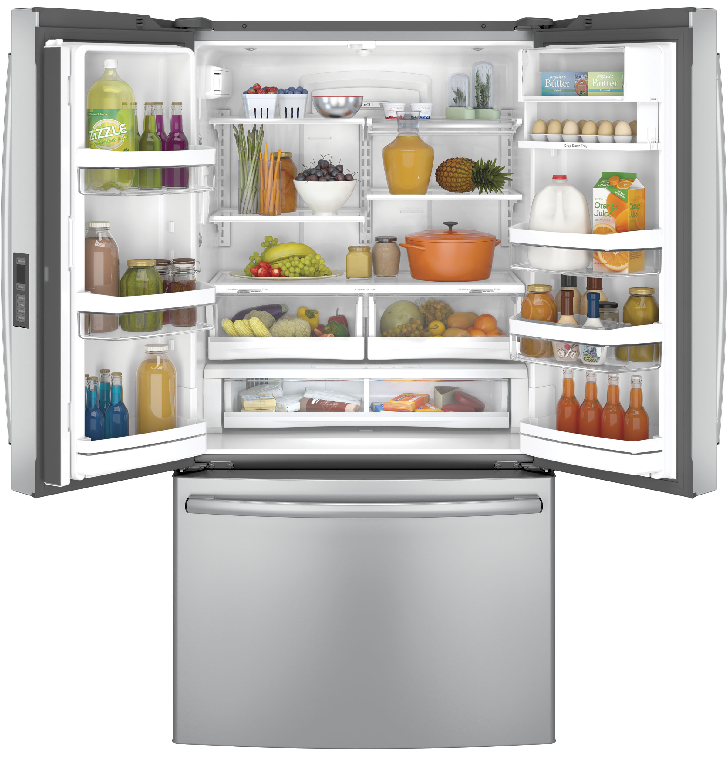 Series 23.1 Cu. Ft. Counter-Depth French-Door Refrigerator PWE23KSDSS