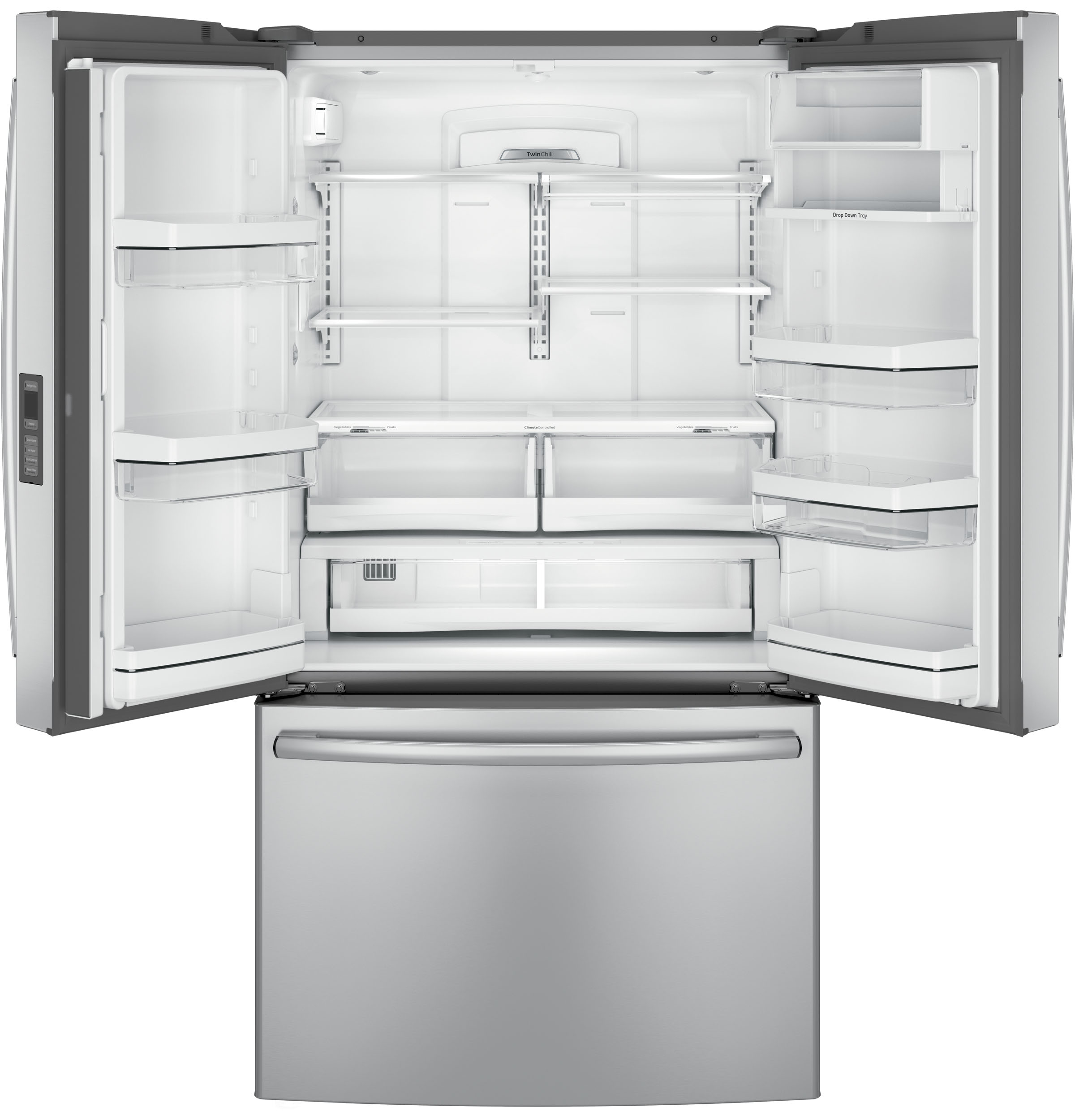 Series 23.1 Cu. Ft. Counter-Depth French-Door Refrigerator PWE23KSDSS