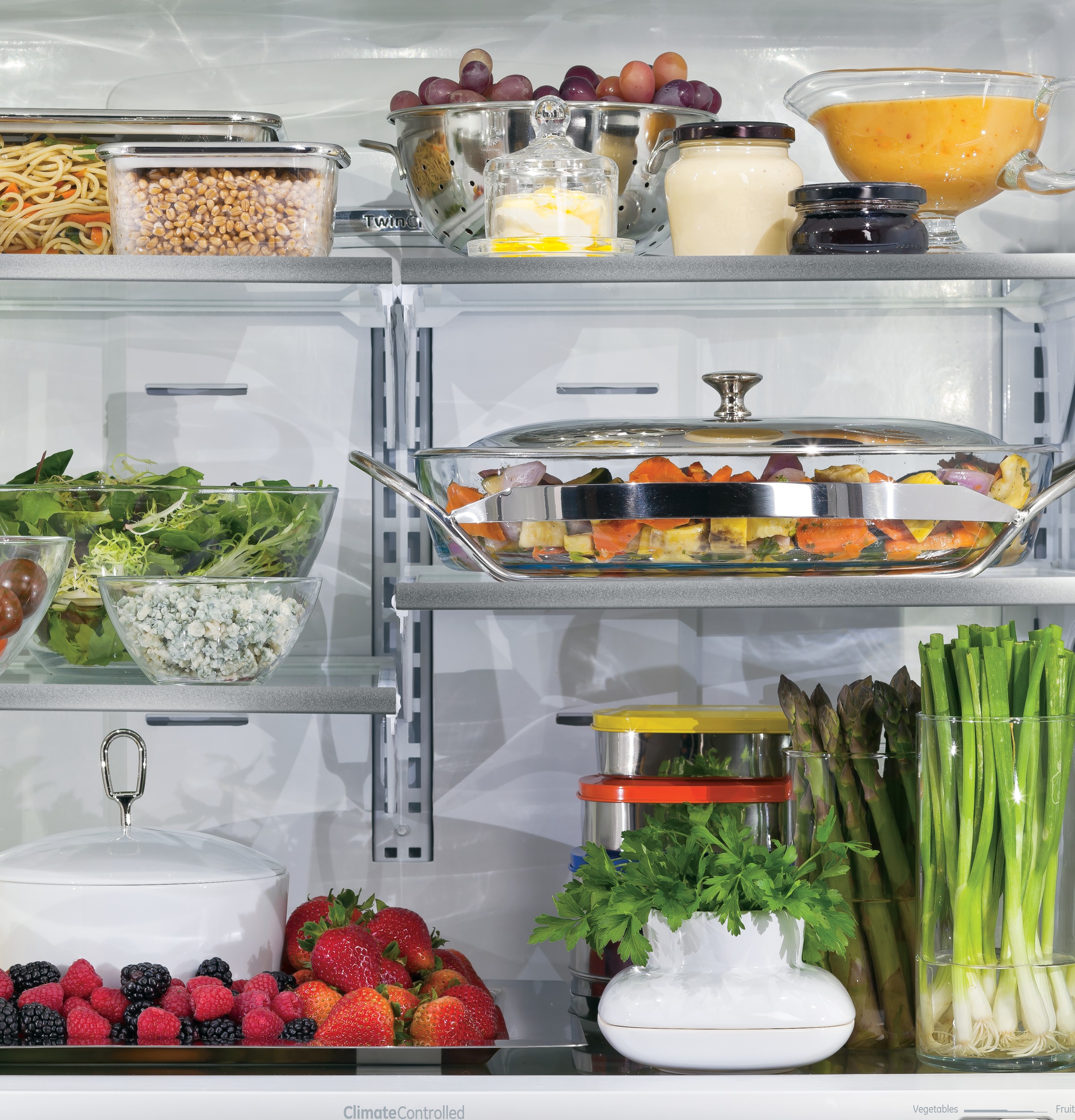 Series 23.1 Cu. Ft. Counter-Depth French-Door Refrigerator PWE23KSDSS