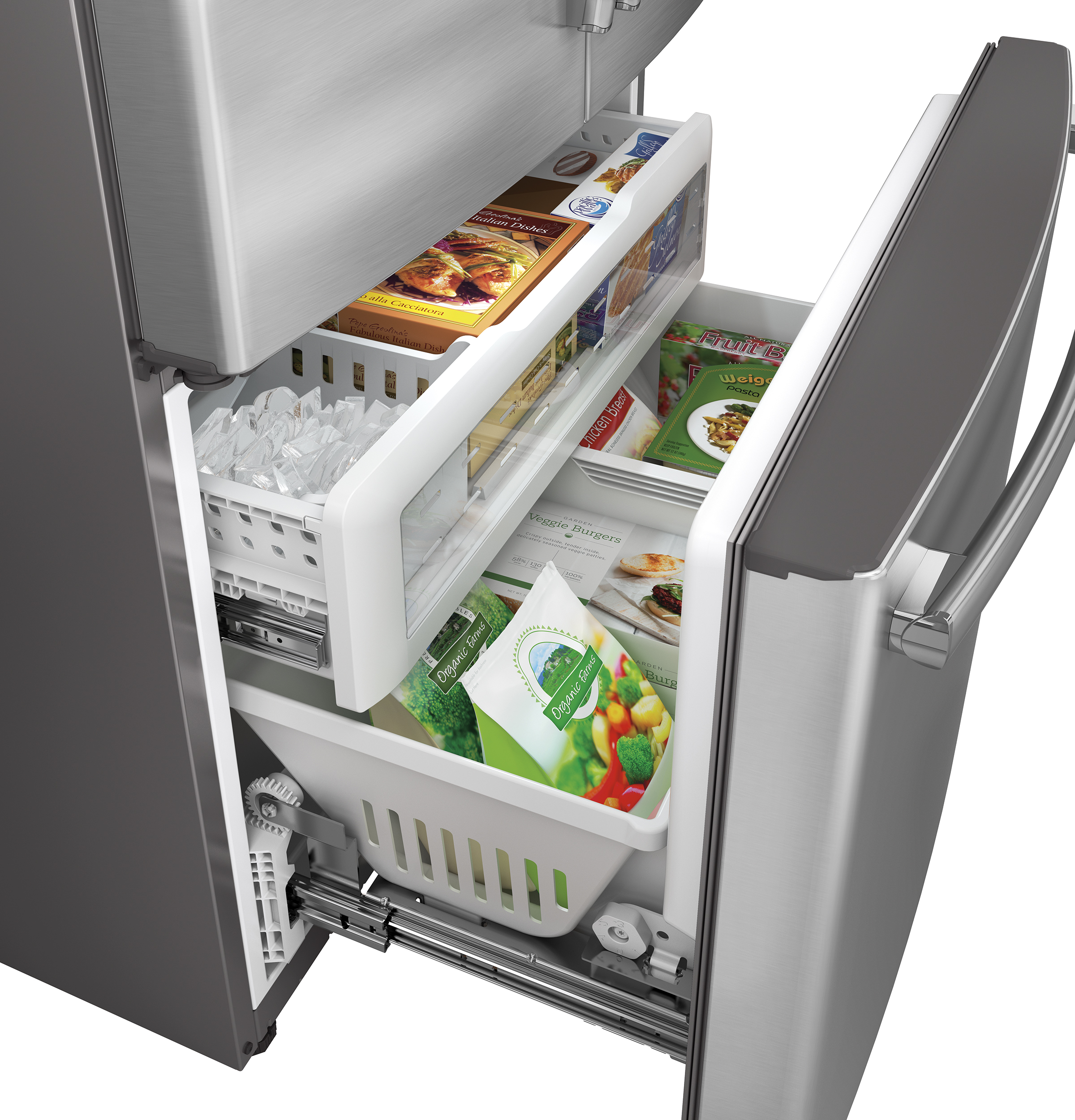 Series 23.1 Cu. Ft. Counter-Depth French-Door Refrigerator PWE23KSDSS