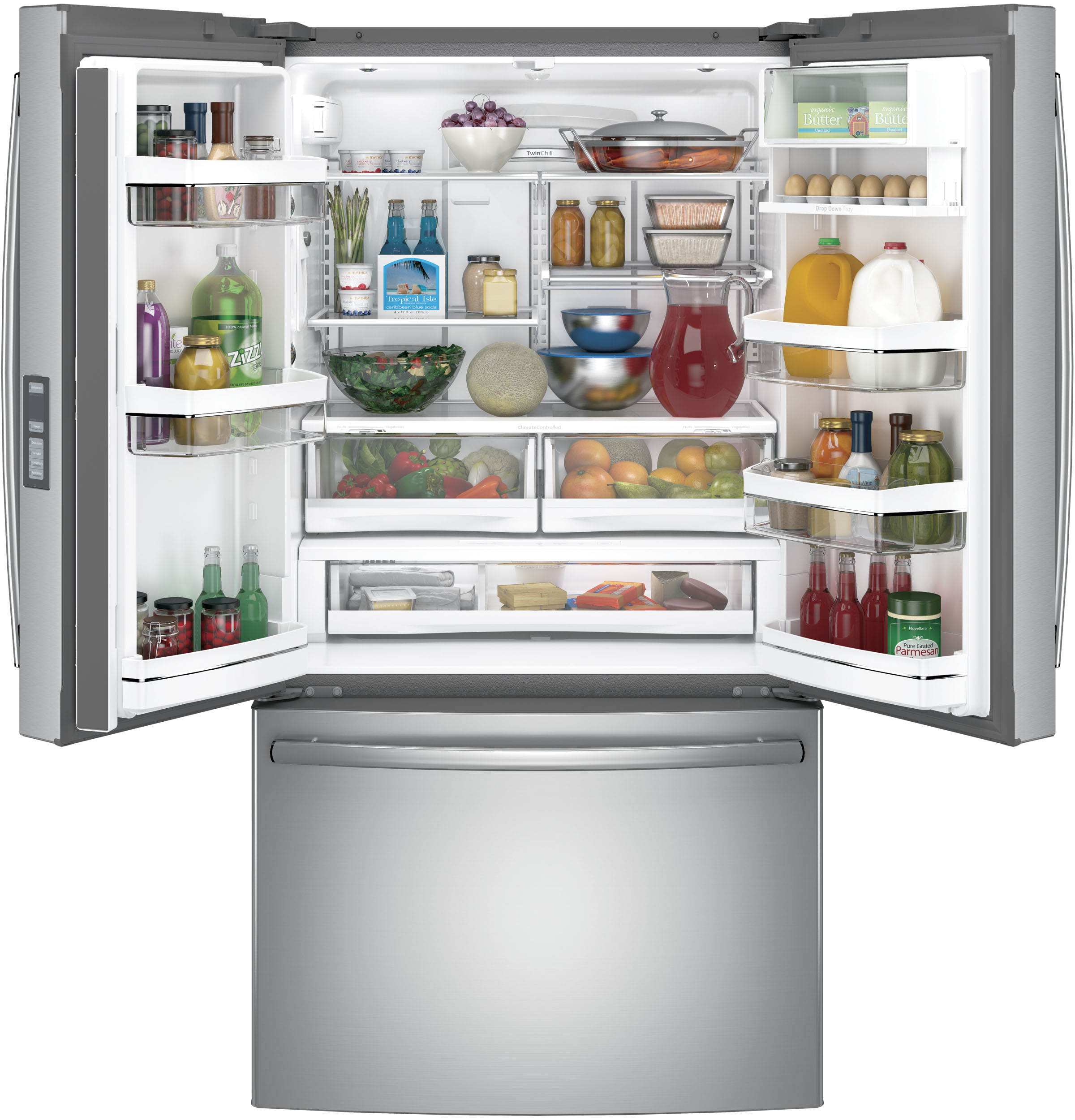 Series 23.1 Cu. Ft. Counter-Depth French-Door Refrigerator PWE23KSKSS