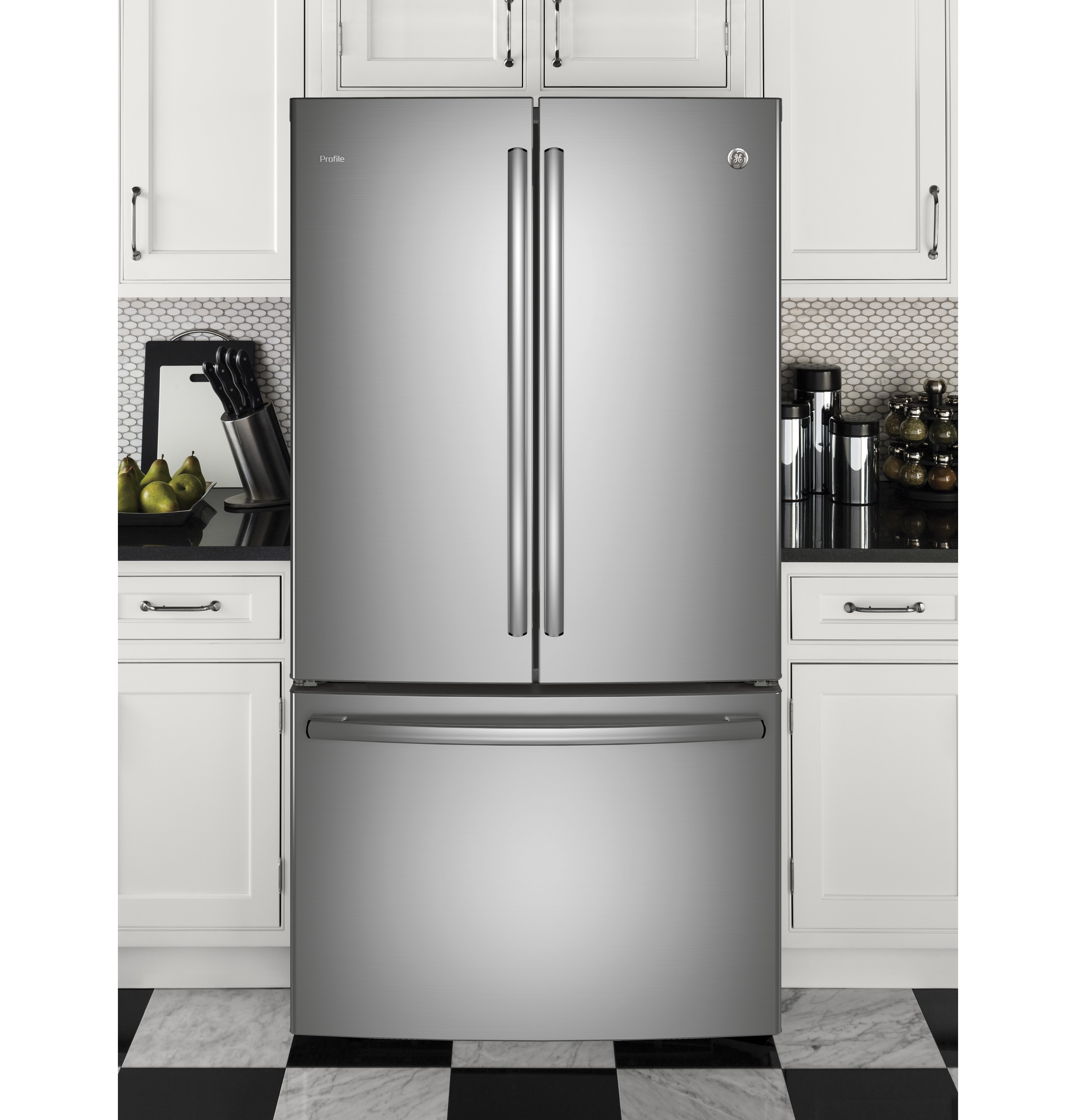 Series 23.1 Cu. Ft. Counter-Depth French-Door Refrigerator PWE23KSKSS