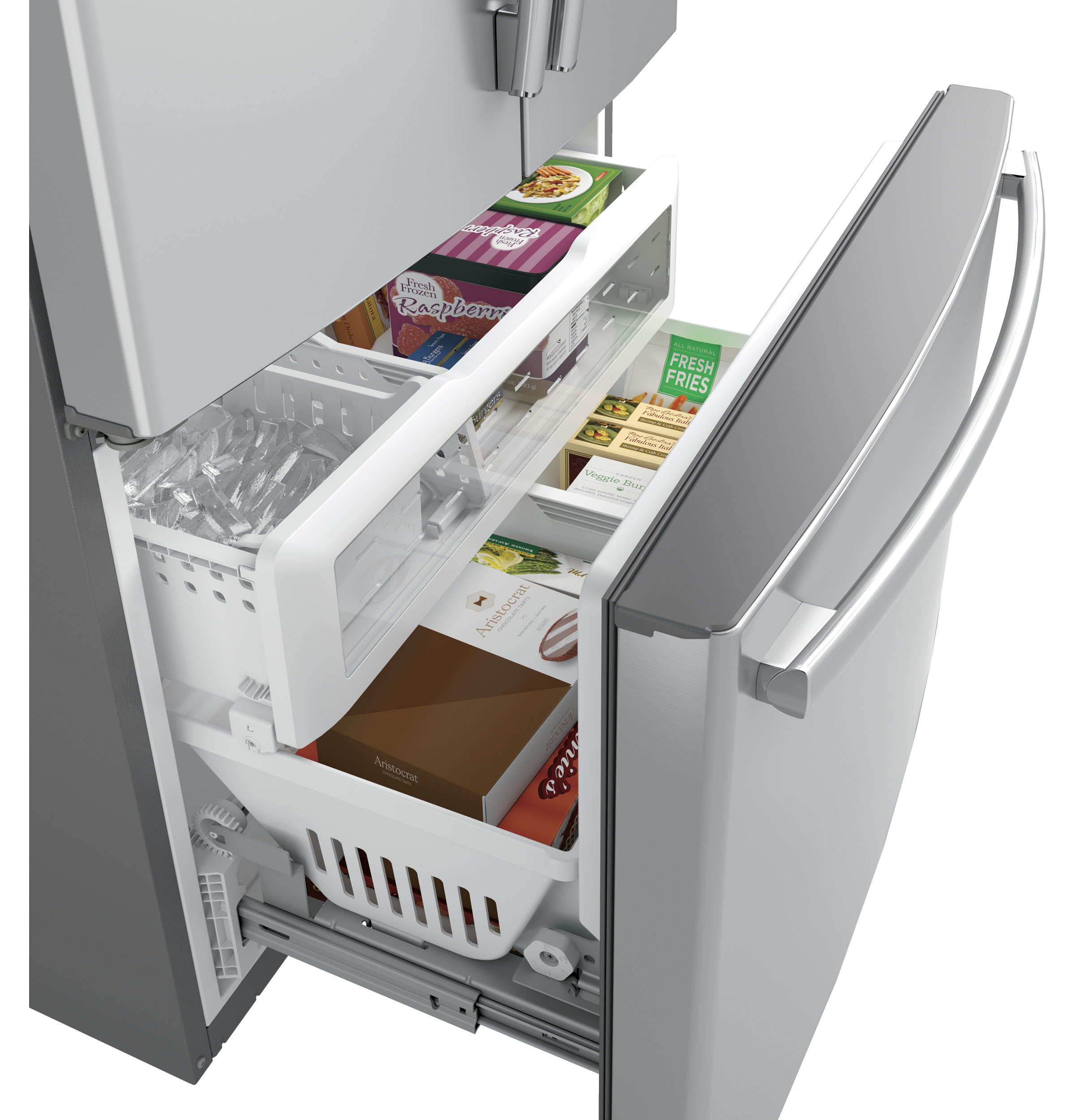 Series 23.1 Cu. Ft. Counter-Depth French-Door Refrigerator PWE23KSKSS