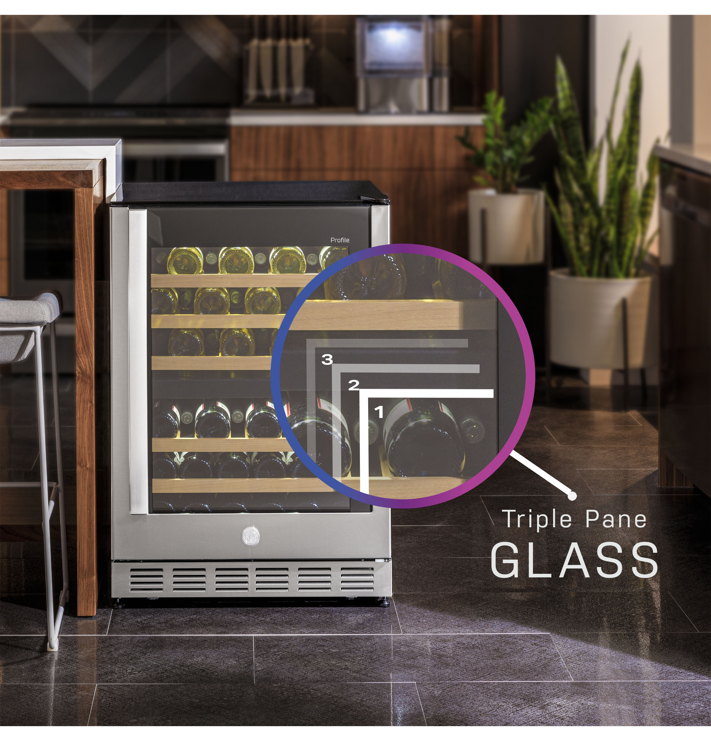 44-Bottle Dual Zone Wine Cooler view 4