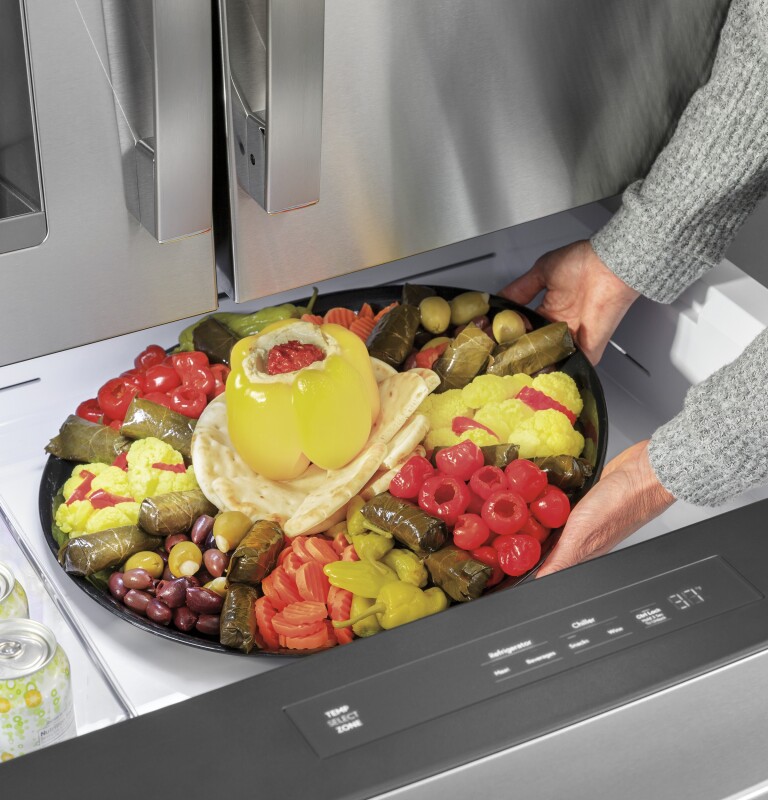 22.4 Cu. Ft. Smart Counter-Depth Fingerprint Resistant 4-Door French-Door Refrigerator with Door In Door view 32