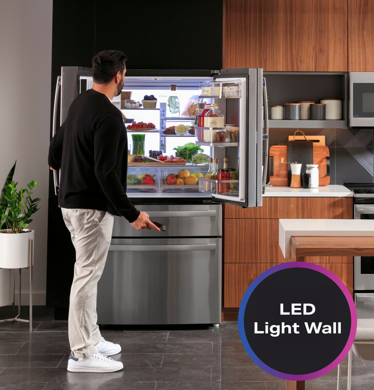 22.4 Cu. Ft. Smart Counter-Depth Fingerprint Resistant 4-Door French-Door Refrigerator with Door In Door view 41