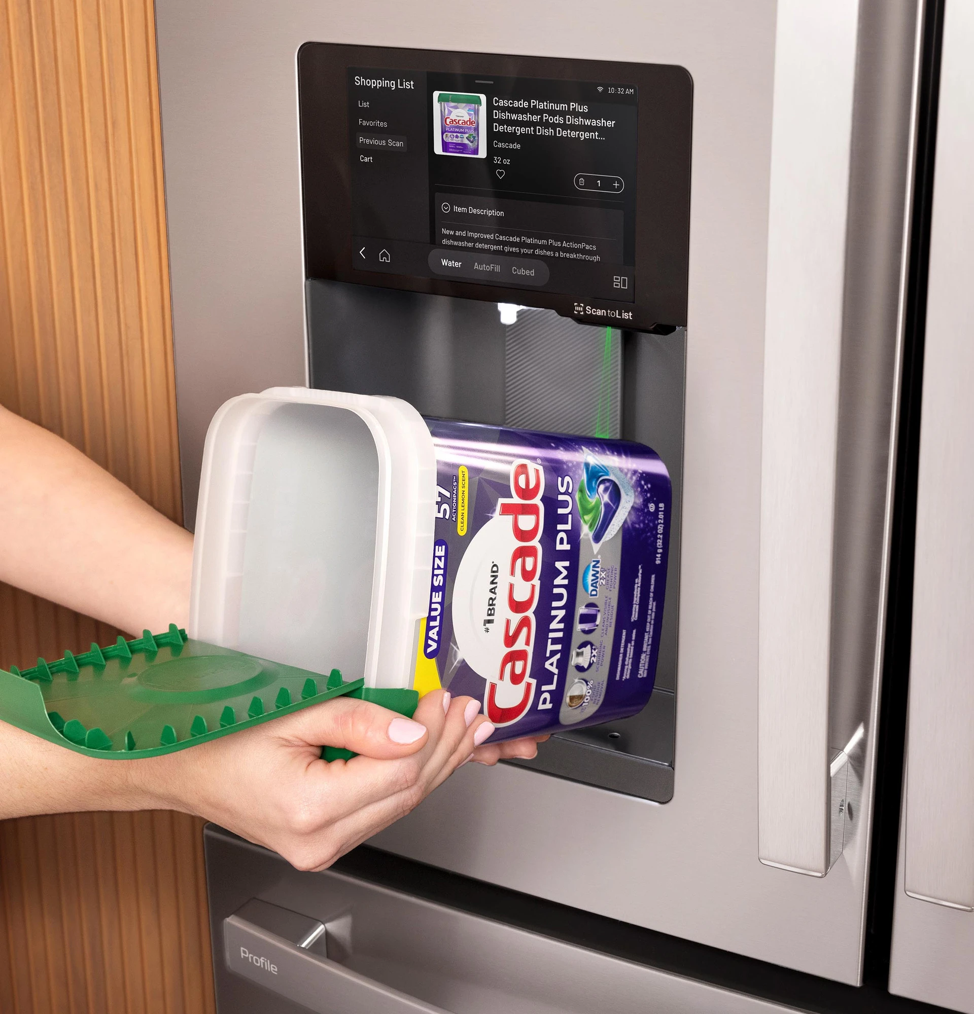 22.4 Cu. Ft. Smart Counter-Depth 4-Door French-Door Refrigerator with Kitchen Assistant PXD22HYYFS