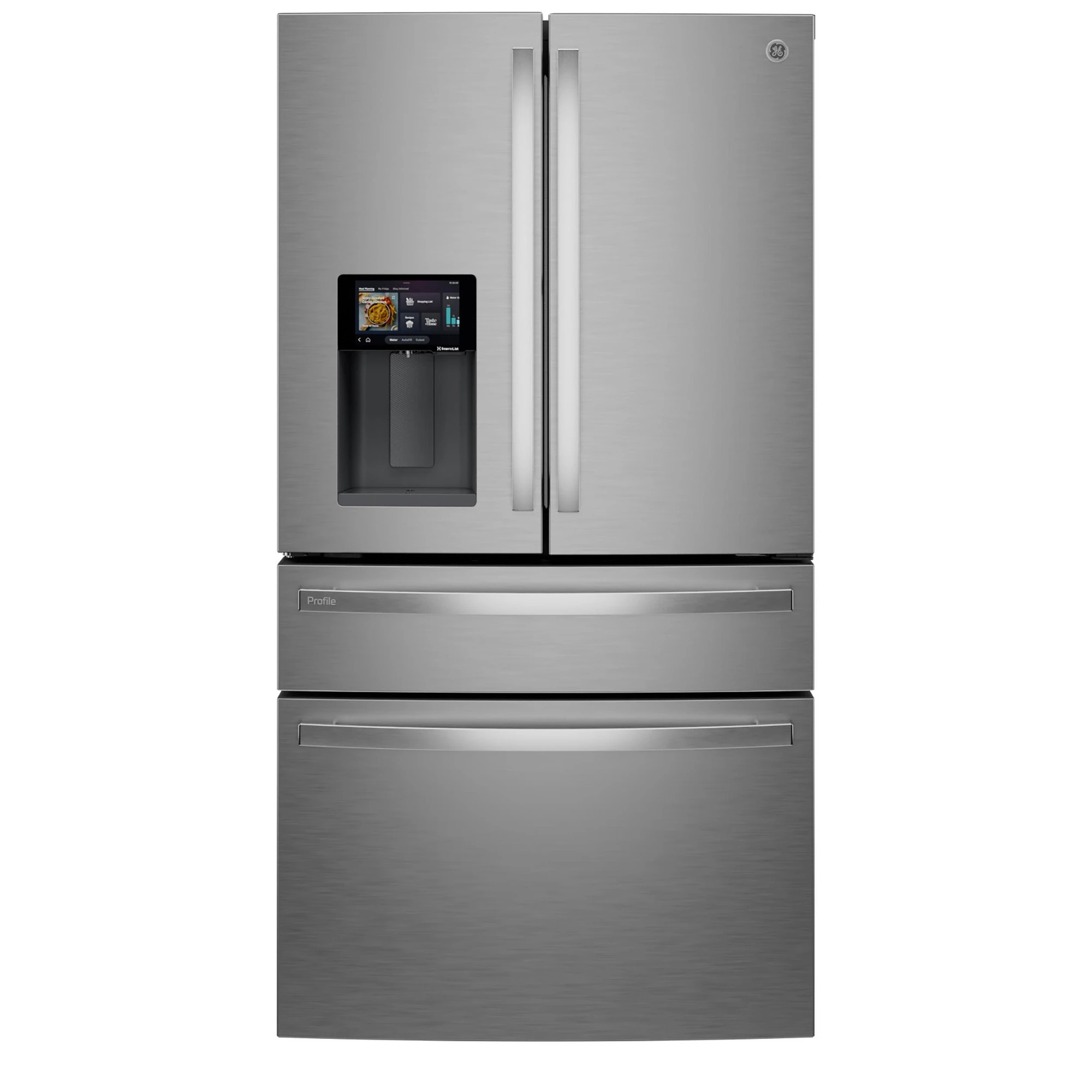 22.4 Cu. Ft. Smart Counter-Depth 4-Door French-Door Refrigerator with Kitchen Assistant PXD22HYYFS