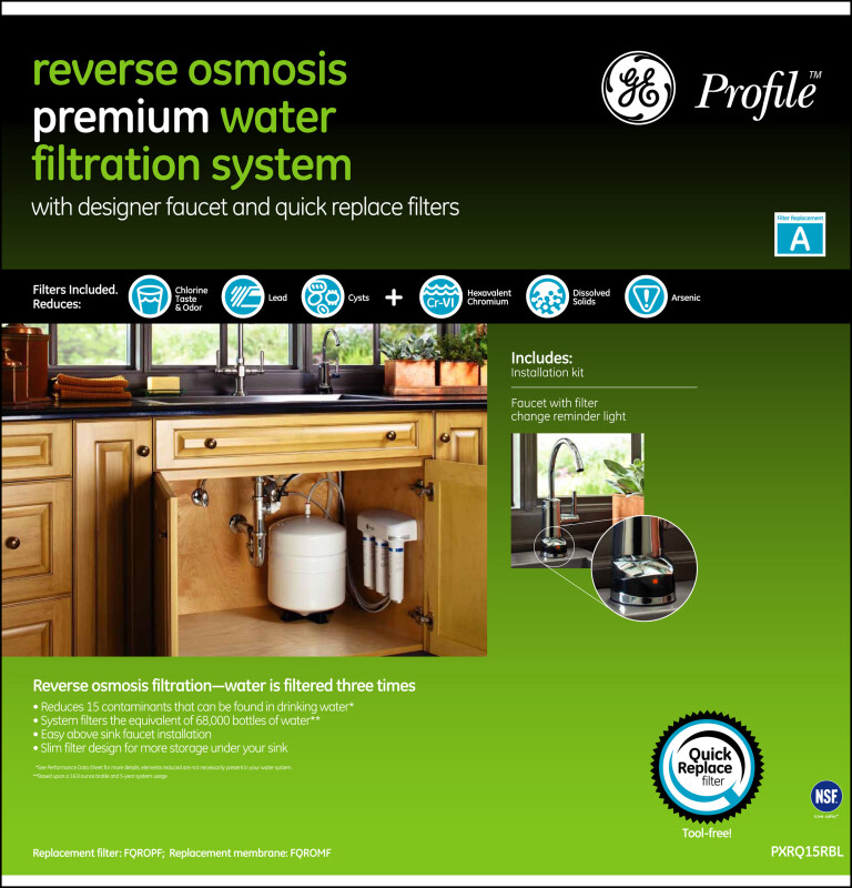 Reverse Osmosis Premium Water Filtration System PXRQ15RBL