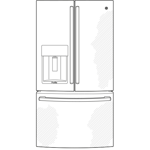 Series 22.1 Cu. Ft. Counter-Depth French-Door Refrigerator with Door In Door and Hands-Free AutoFill view 3