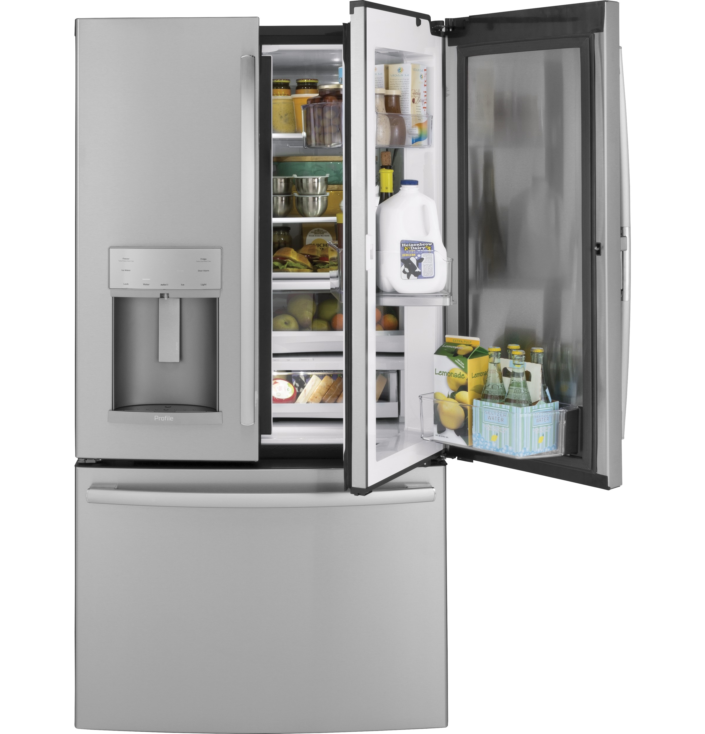 Series 22.1 Cu. Ft. Counter-Depth French-Door Refrigerator with Door In Door and Hands-Free AutoFill PYD22KSLSS