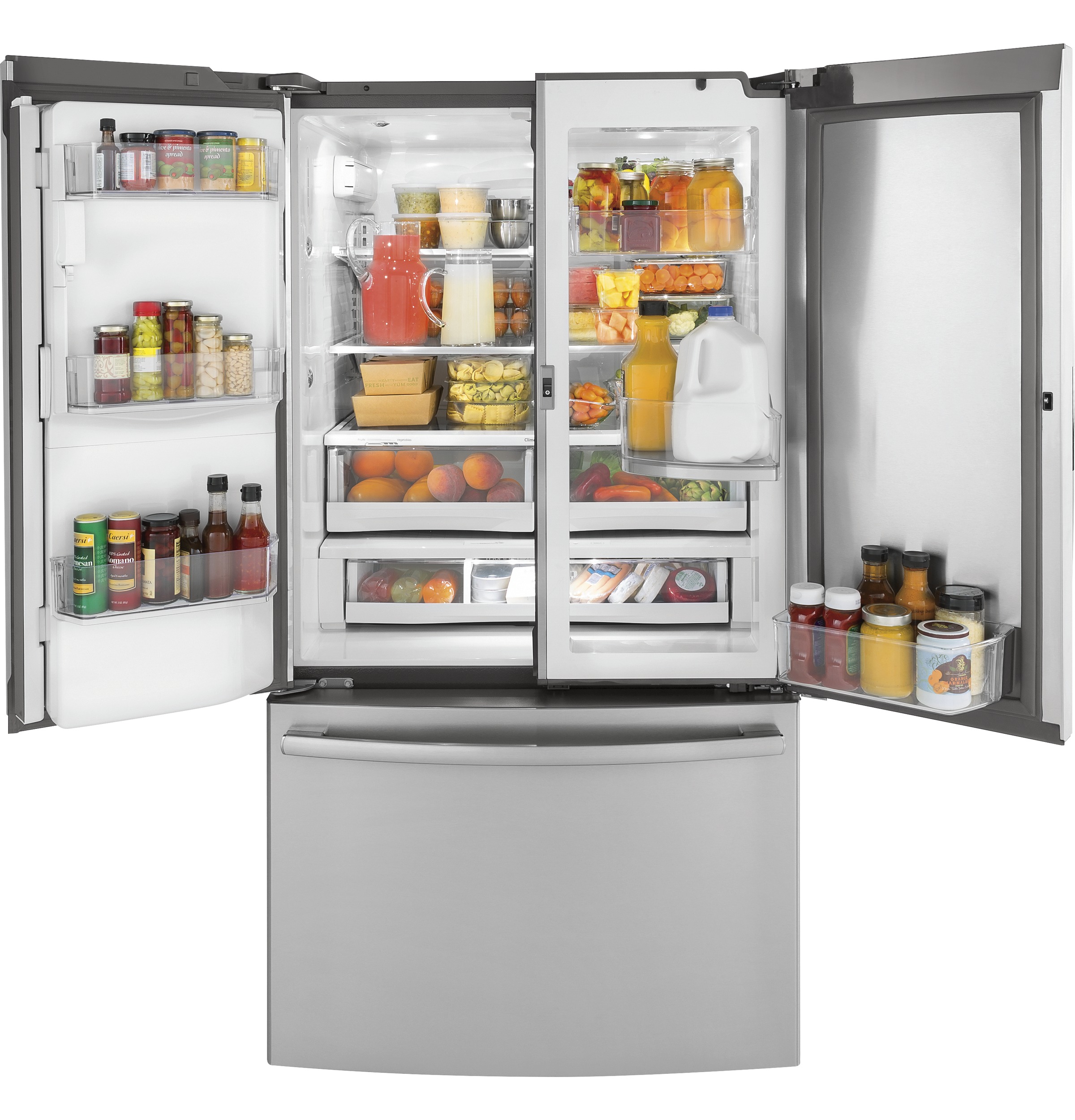 Series 22.1 Cu. Ft. Counter-Depth French-Door Refrigerator with Door In Door and Hands-Free AutoFill PYD22KSLSS