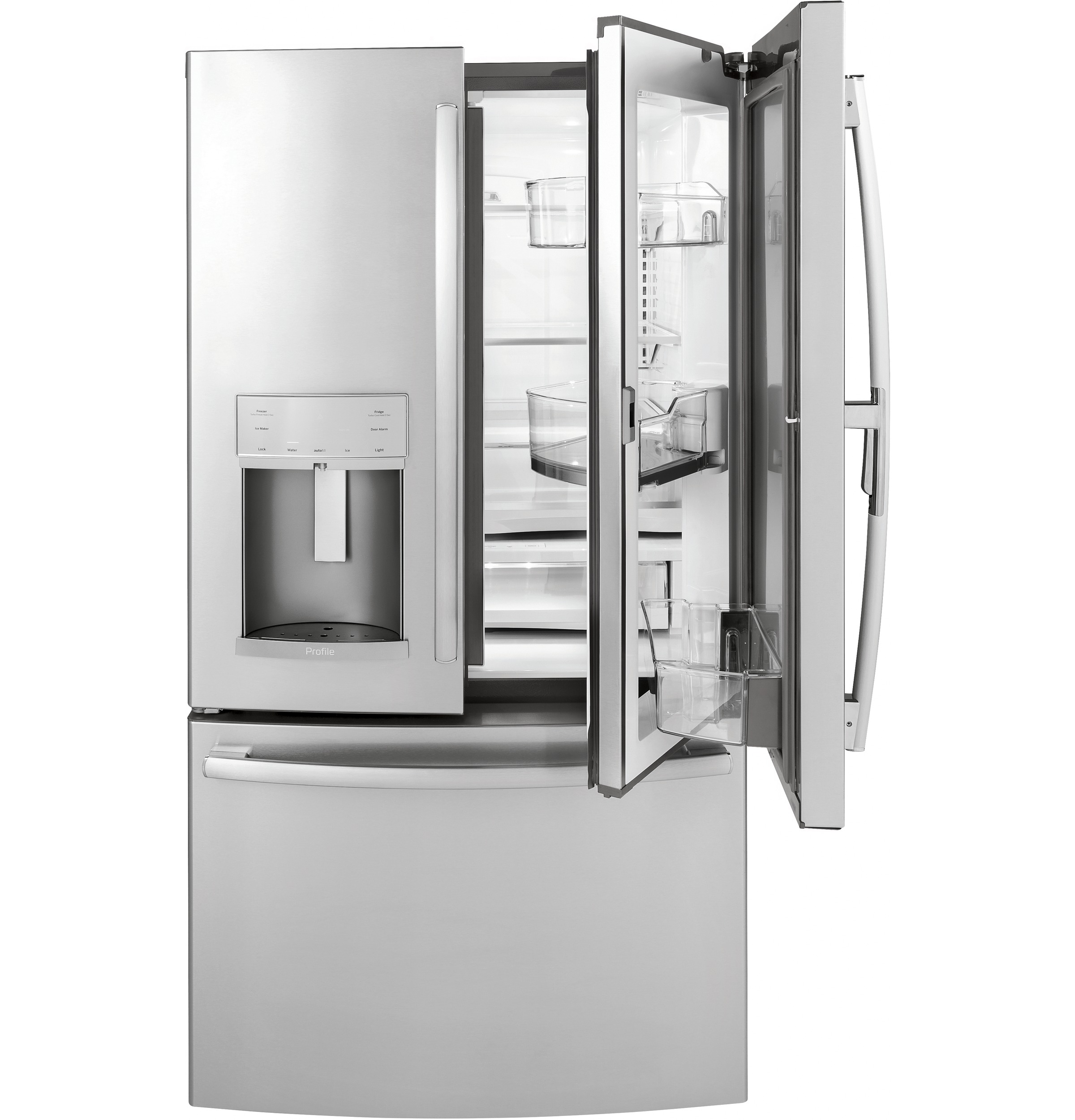 Series 22.1 Cu. Ft. Counter-Depth French-Door Refrigerator with Door In Door and Hands-Free AutoFill PYD22KSLSS