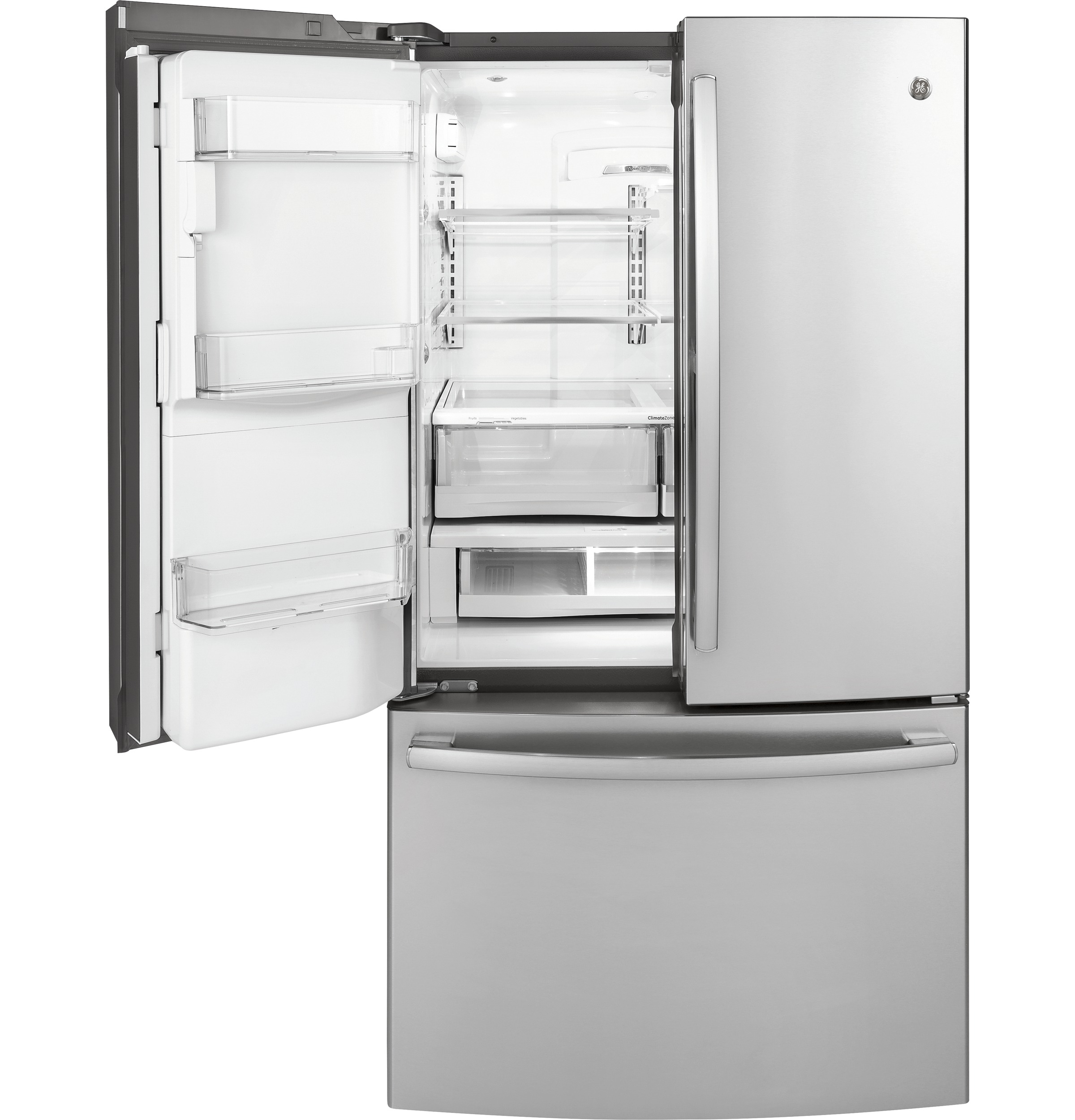 Series 22.1 Cu. Ft. Counter-Depth French-Door Refrigerator with Door In Door and Hands-Free AutoFill PYD22KSLSS