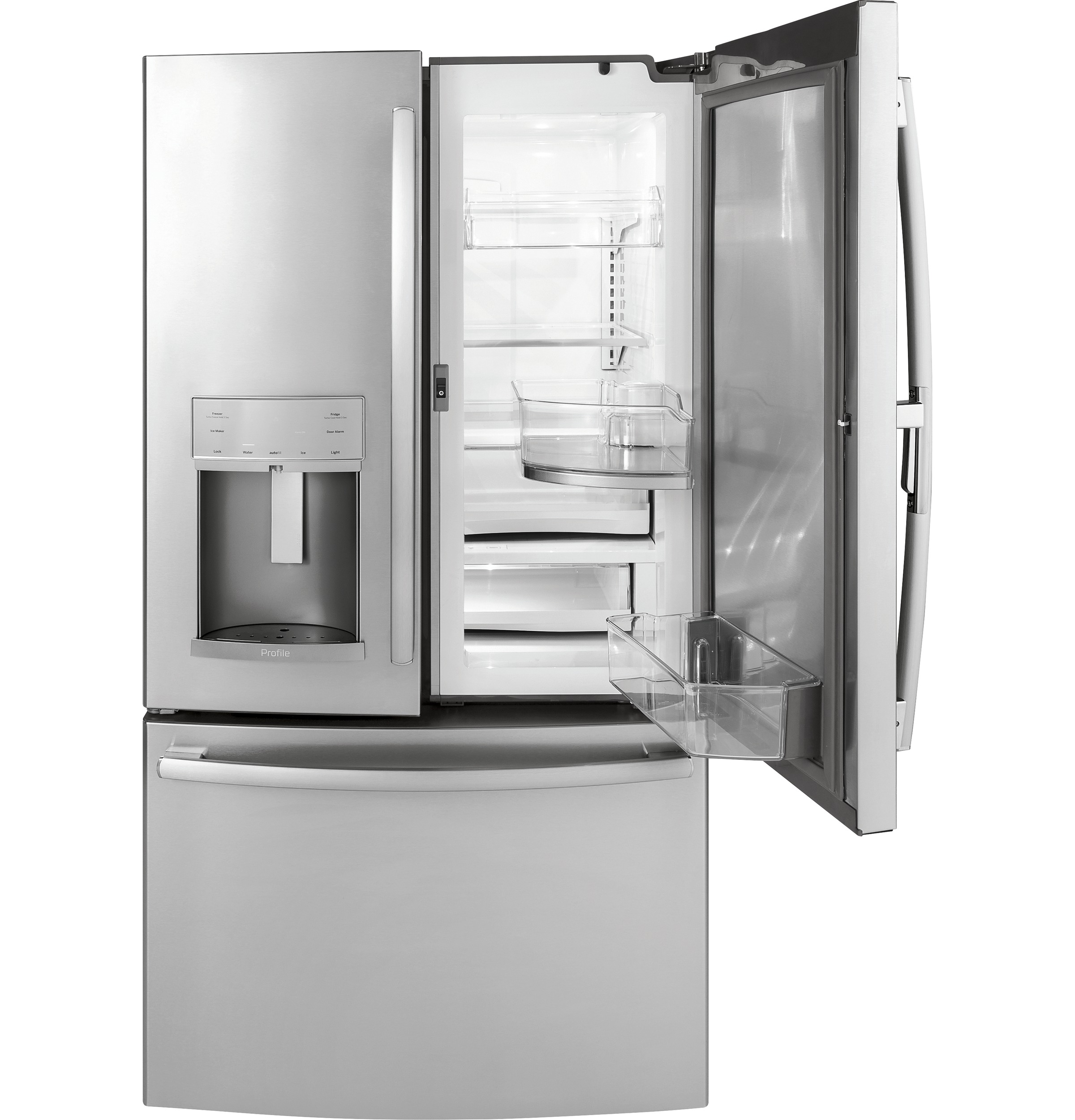 Series 22.1 Cu. Ft. Counter-Depth French-Door Refrigerator with Door In Door and Hands-Free AutoFill PYD22KSLSS