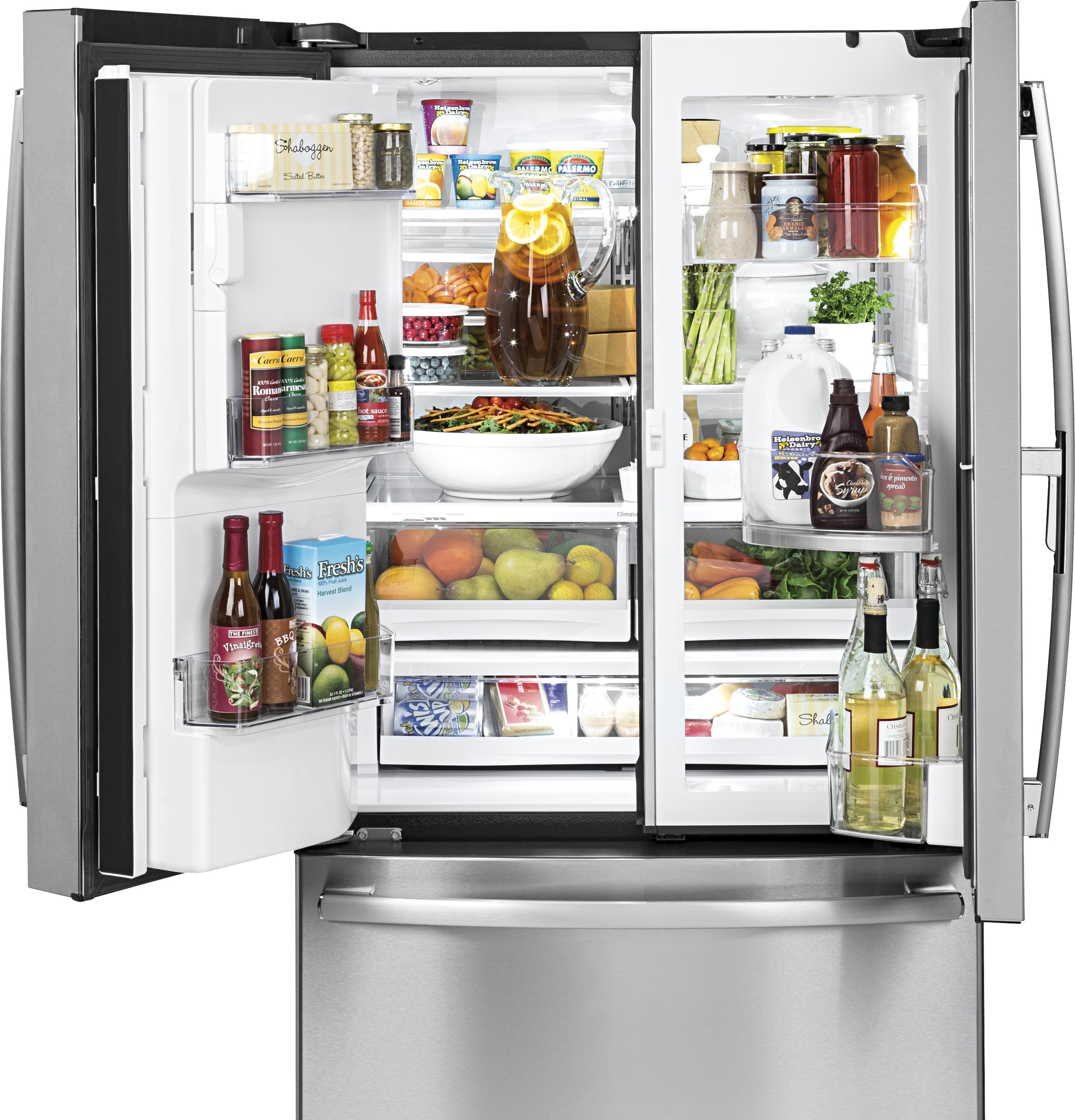 Series 22.1 Cu. Ft. Counter-Depth French-Door Refrigerator with Door In Door and Hands-Free AutoFill PYD22KSLSS
