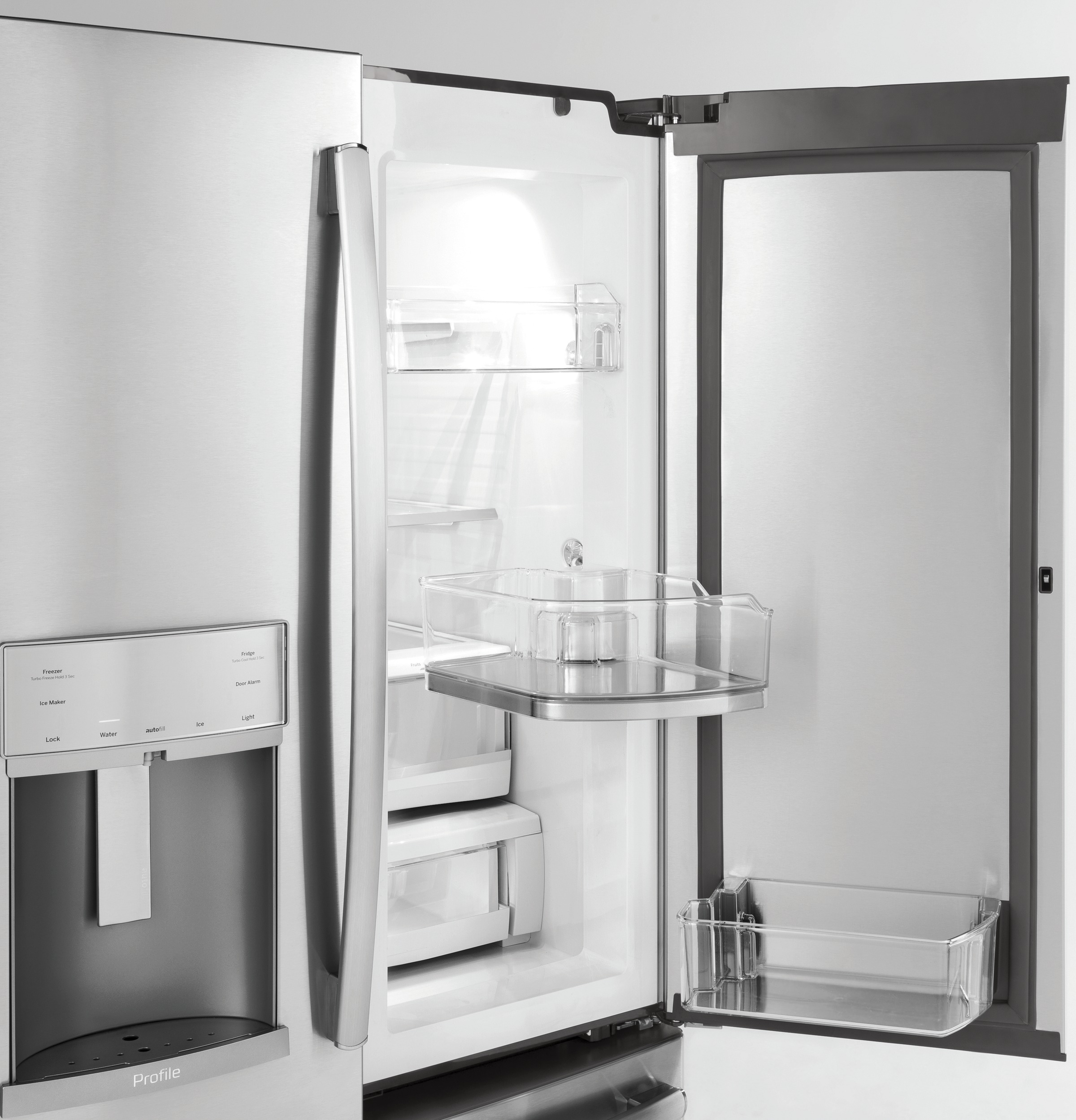 Series 22.1 Cu. Ft. Counter-Depth French-Door Refrigerator with Door In Door and Hands-Free AutoFill PYD22KSLSS