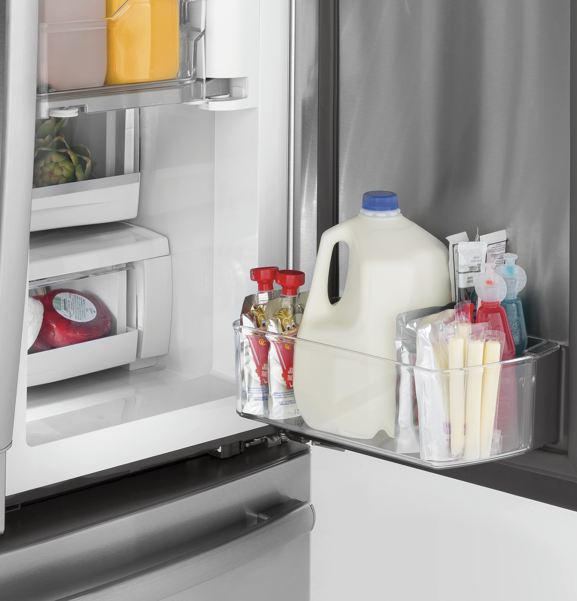 Series 22.1 Cu. Ft. Counter-Depth French-Door Refrigerator with Door In Door and Hands-Free AutoFill PYD22KSLSS