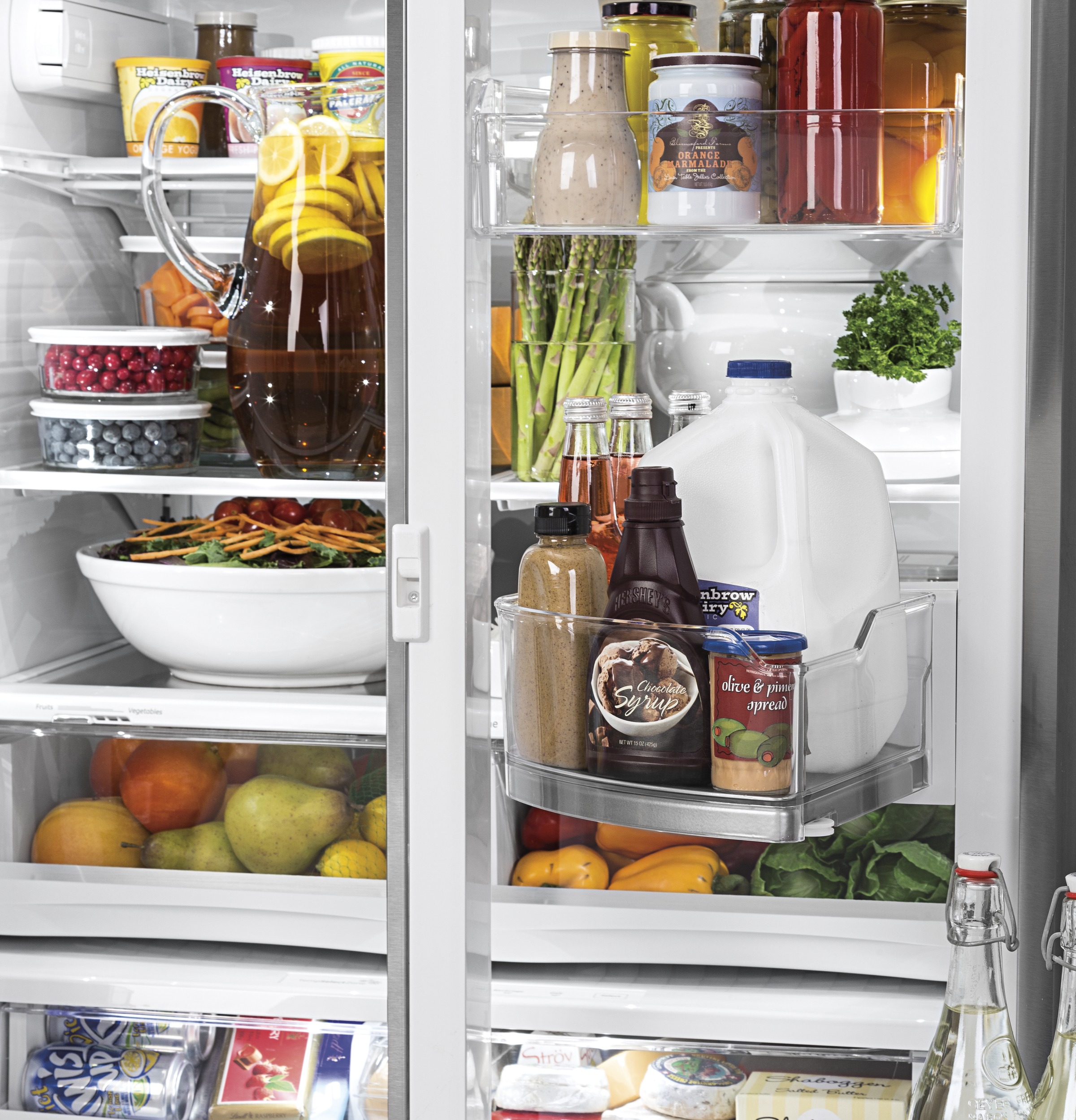 Series 22.1 Cu. Ft. Counter-Depth French-Door Refrigerator with Door In Door and Hands-Free AutoFill PYD22KSLSS