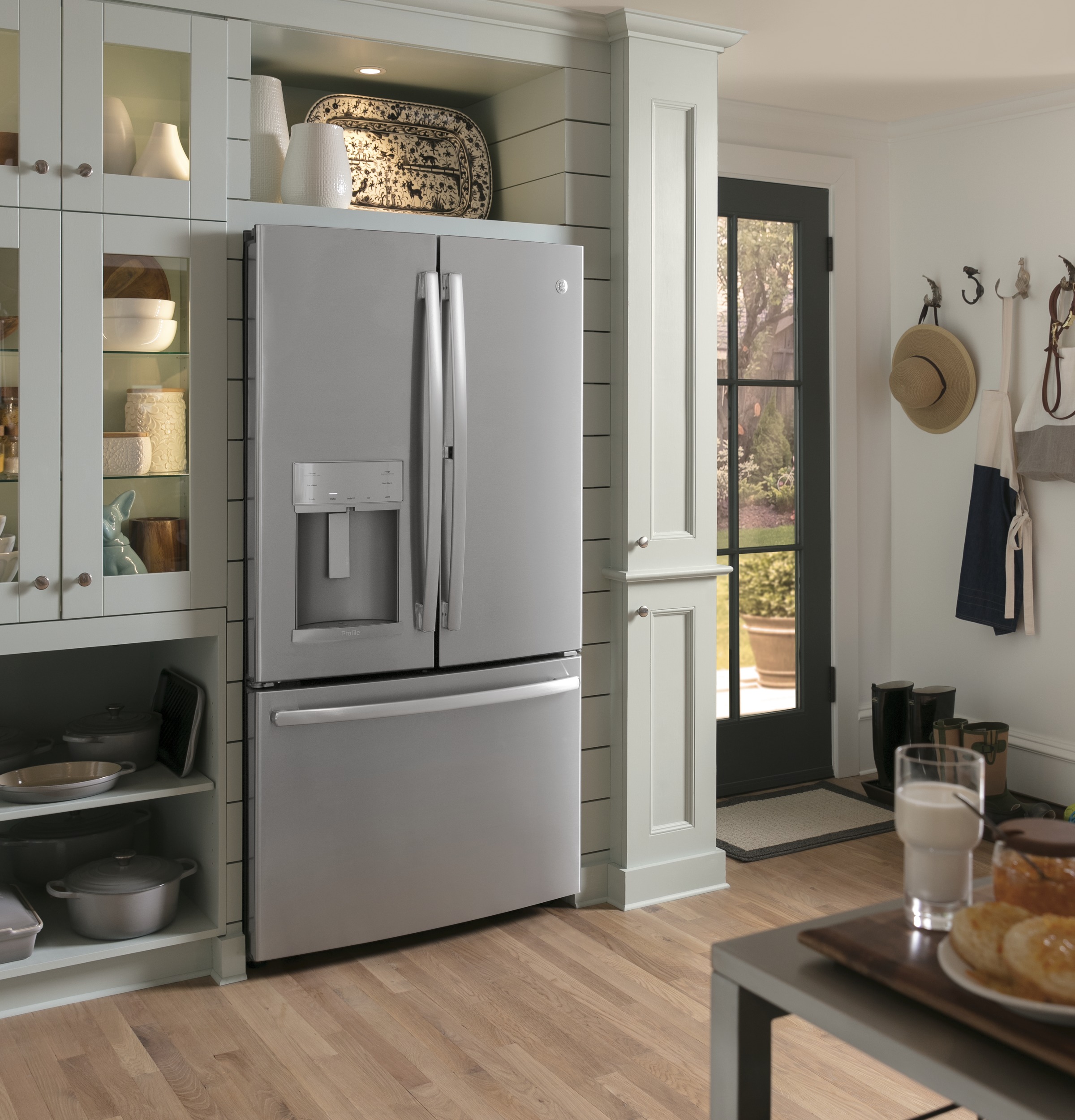 Series 22.1 Cu. Ft. Counter-Depth French-Door Refrigerator with Door In Door and Hands-Free AutoFill PYD22KSLSS