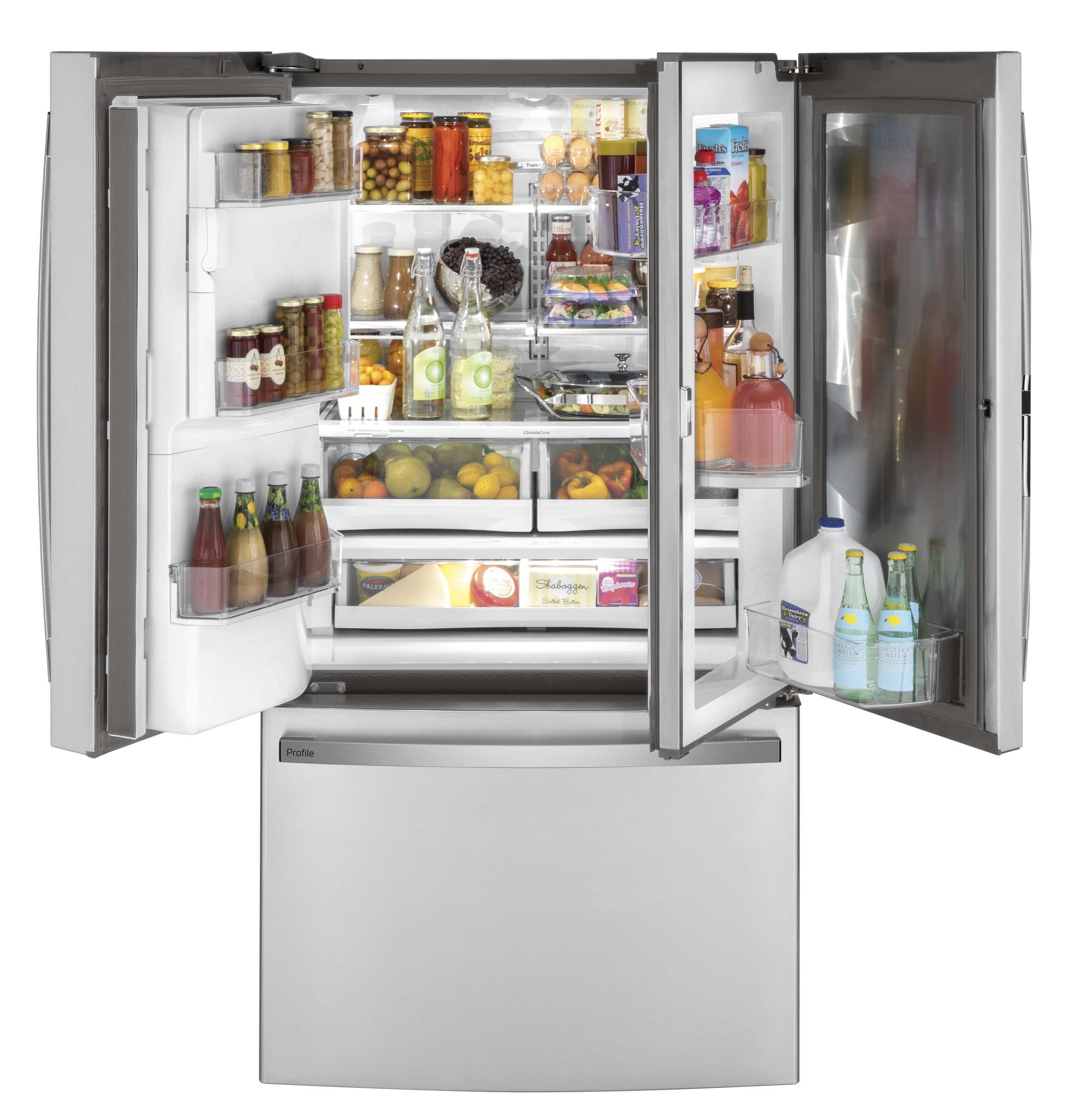 22.1 Cu. Ft. Counter-Depth Fingerprint Resistant French-Door Refrigerator with Door In Door and Hands-Free AutoFill PYD22KYNFS