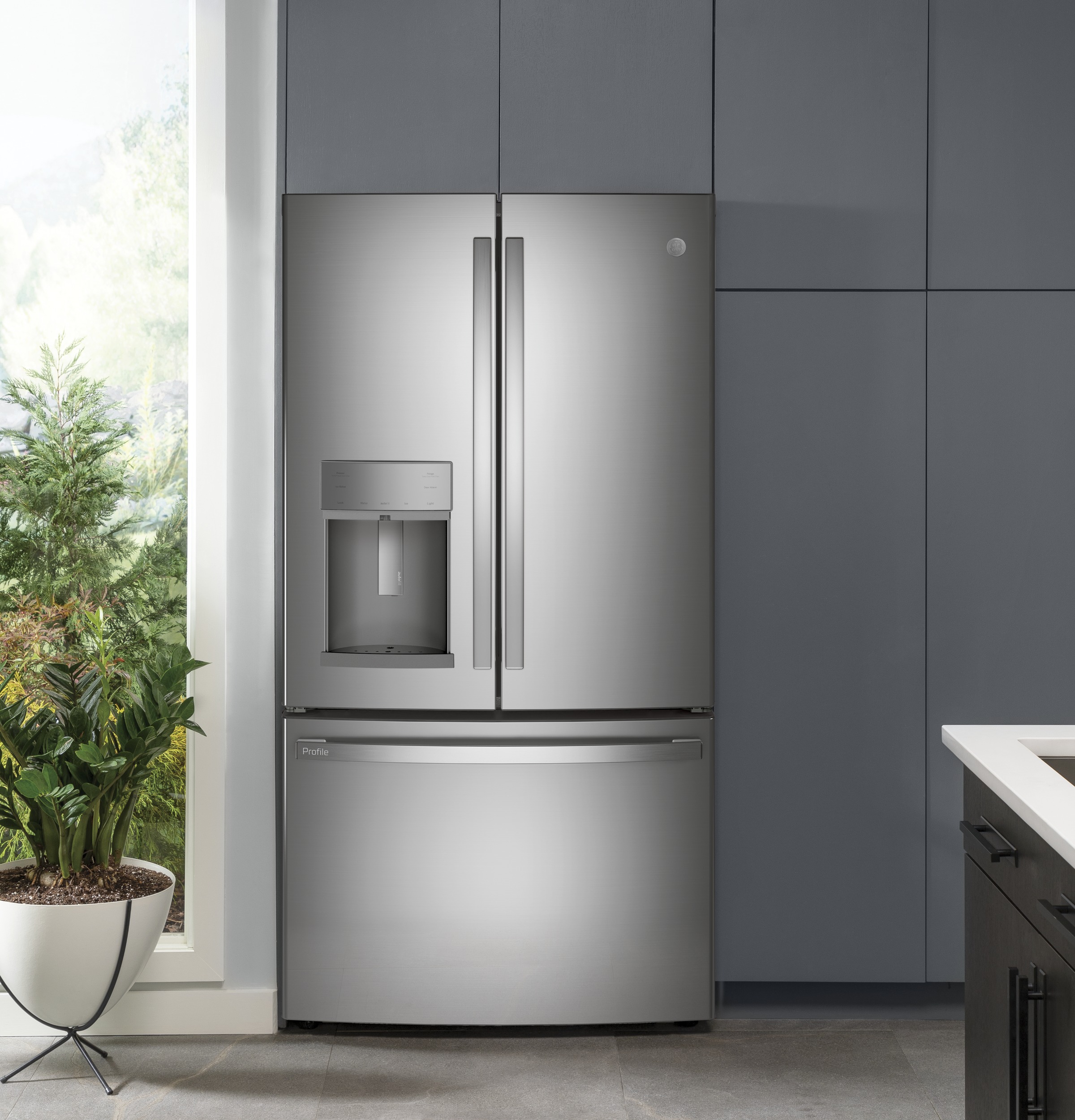 22.1 Cu. Ft. Counter-Depth Fingerprint Resistant French-Door Refrigerator with Door In Door and Hands-Free AutoFill PYD22KYNFS