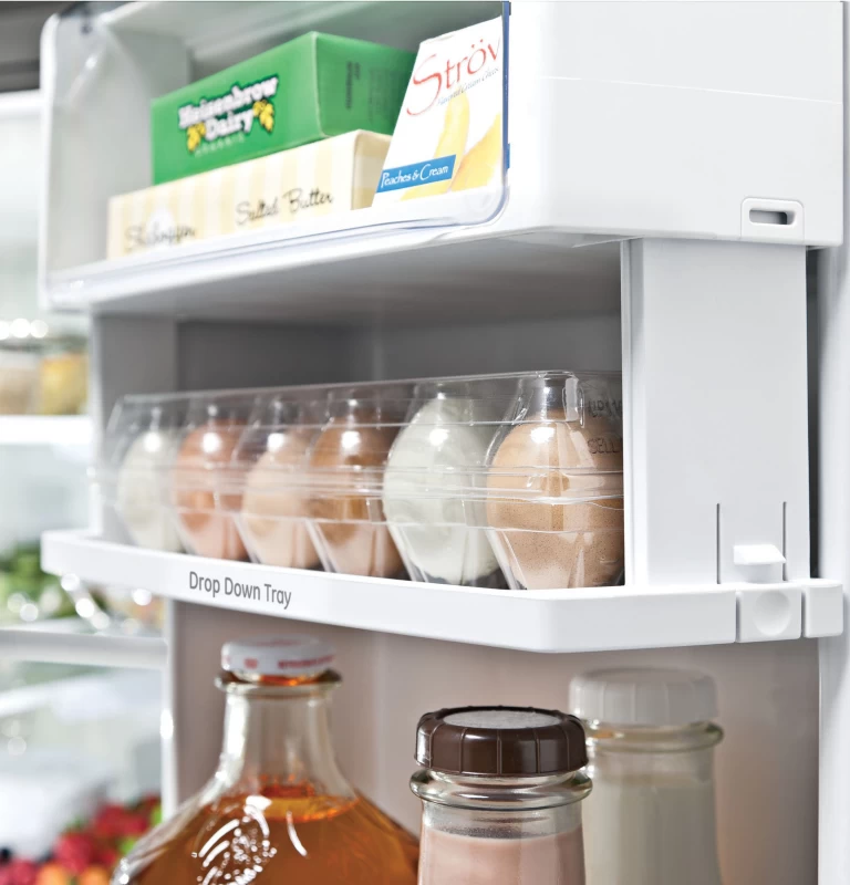 22.1 Cu. Ft. Counter-Depth French-Door Refrigerator with Hands-Free AutoFill PYE22KBLTS