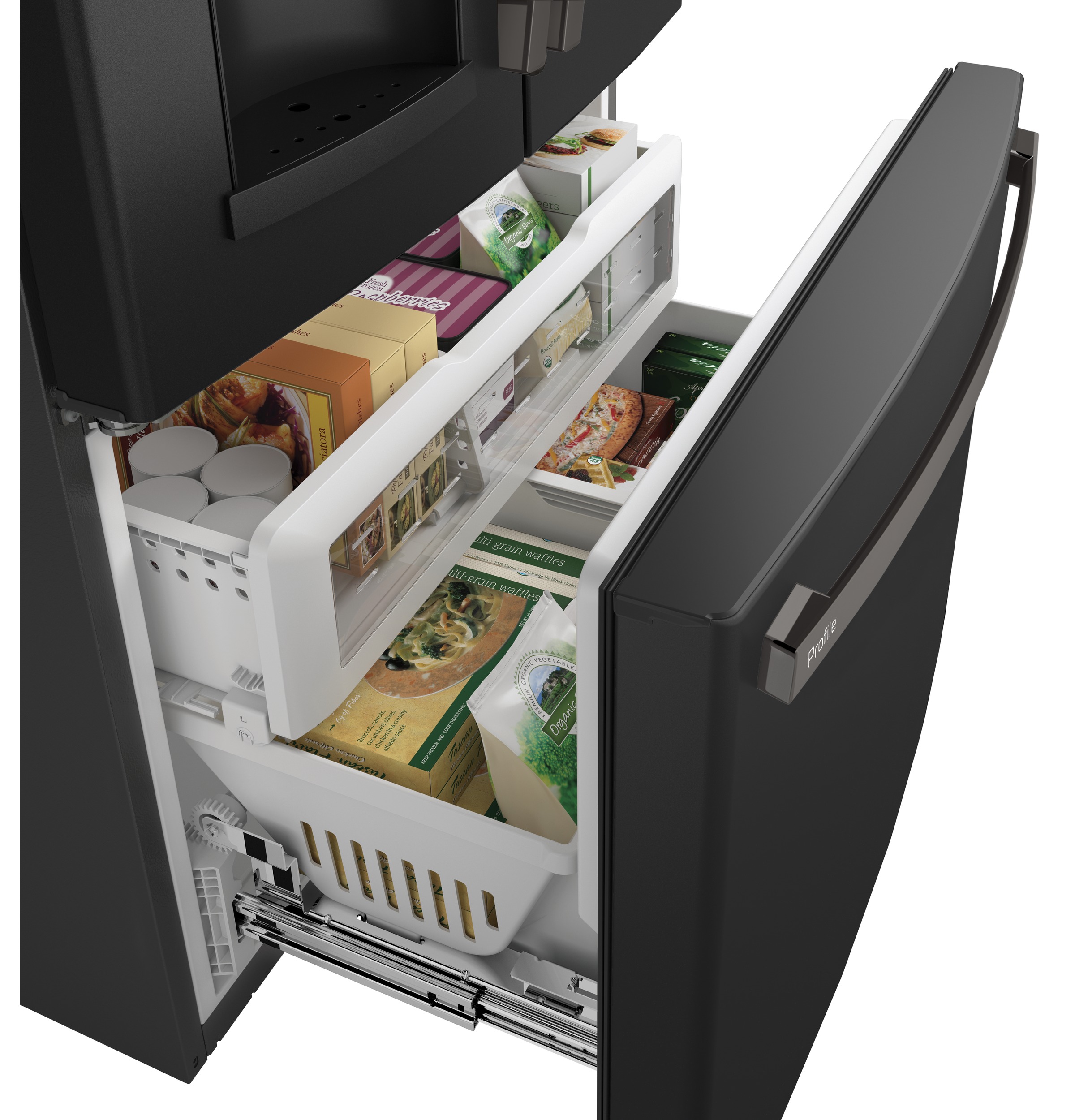 Series 22.1 Cu. Ft. Counter-Depth French-Door Refrigerator with Hands-Free AutoFill PYE22KELDS