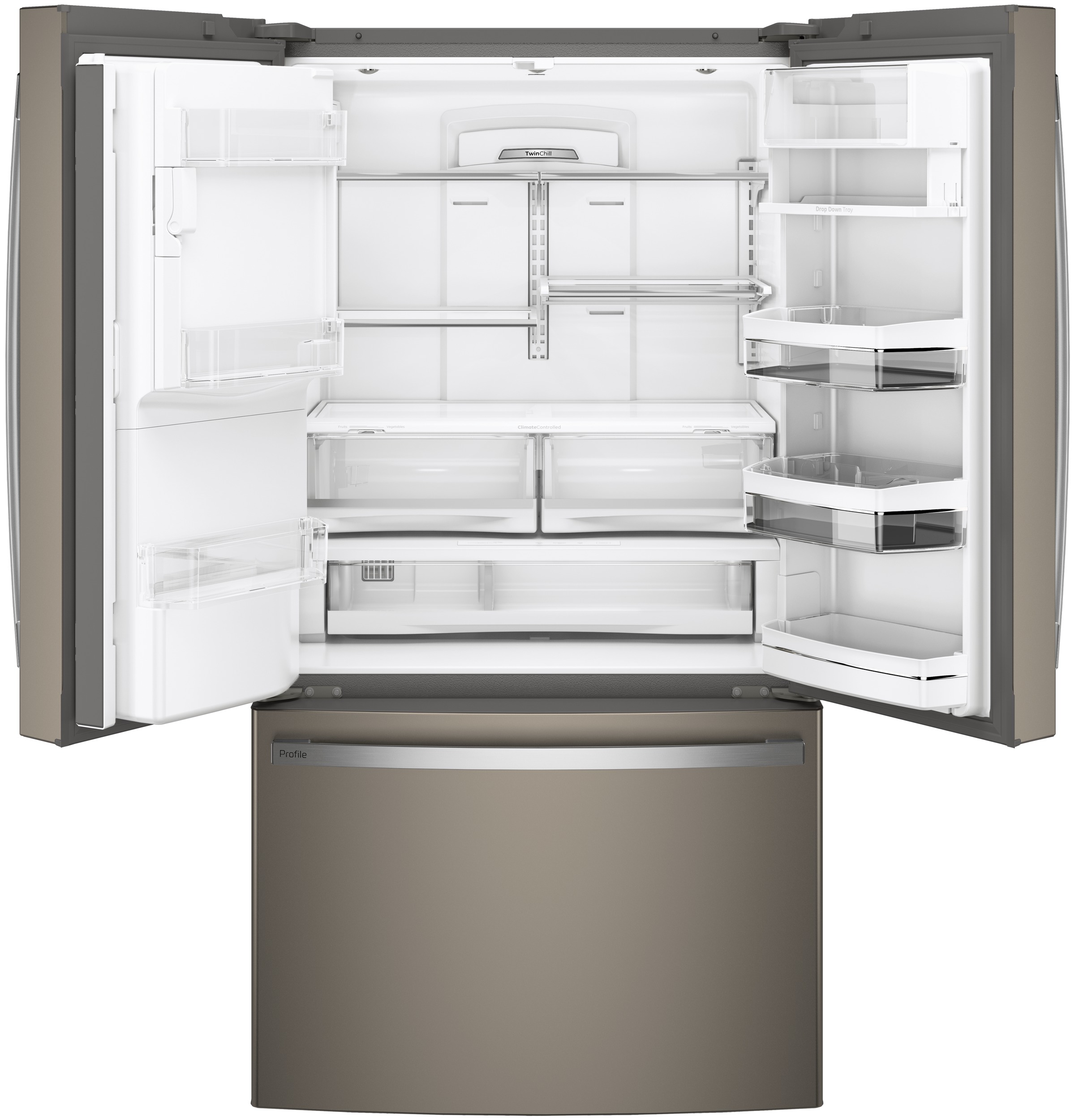 Series 22.1 Cu. Ft. Counter-Depth French-Door Refrigerator with Hands-Free AutoFill PYE22KMKES