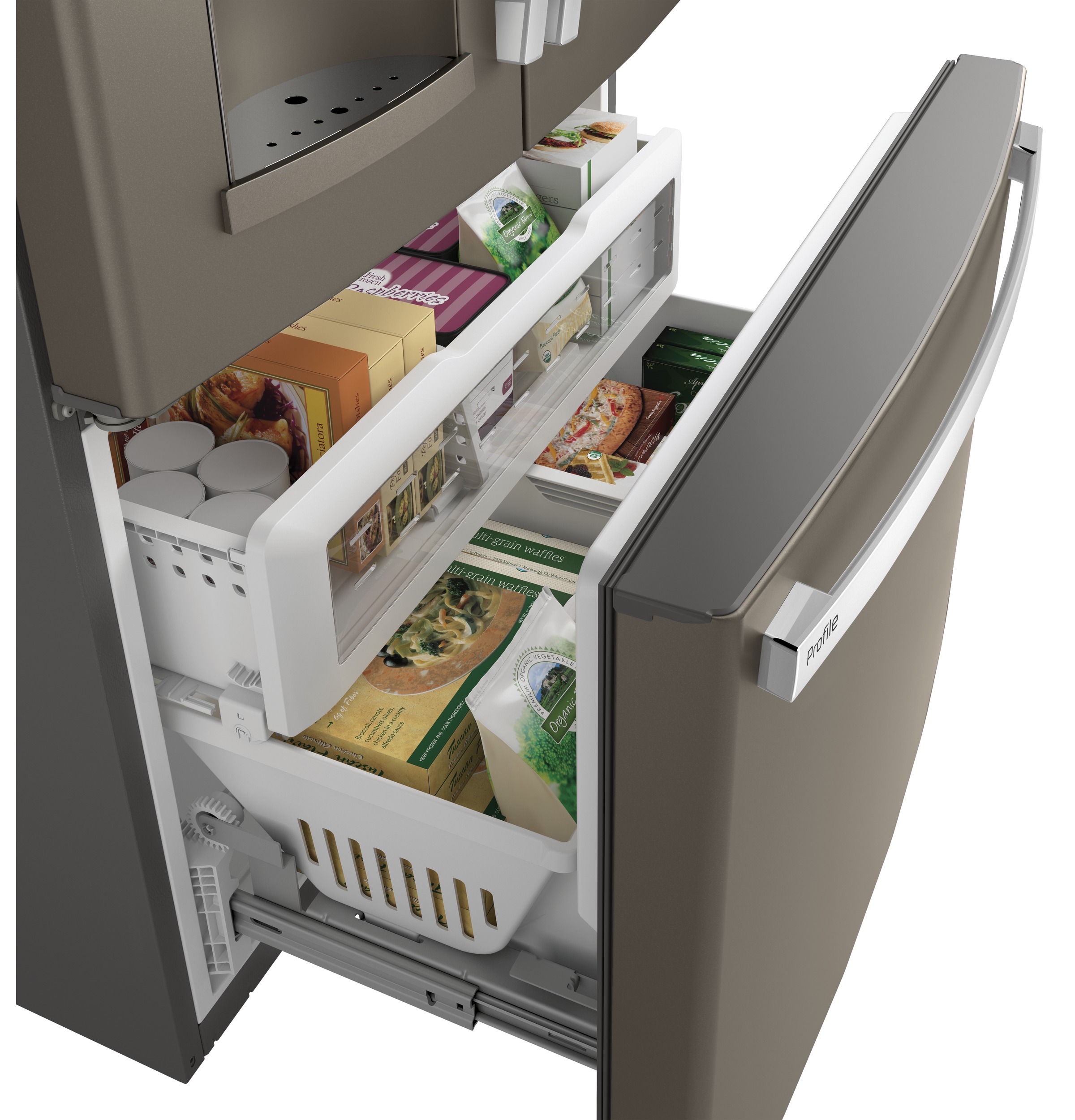 Series 22.1 Cu. Ft. Counter-Depth French-Door Refrigerator with Hands-Free AutoFill PYE22KMKES