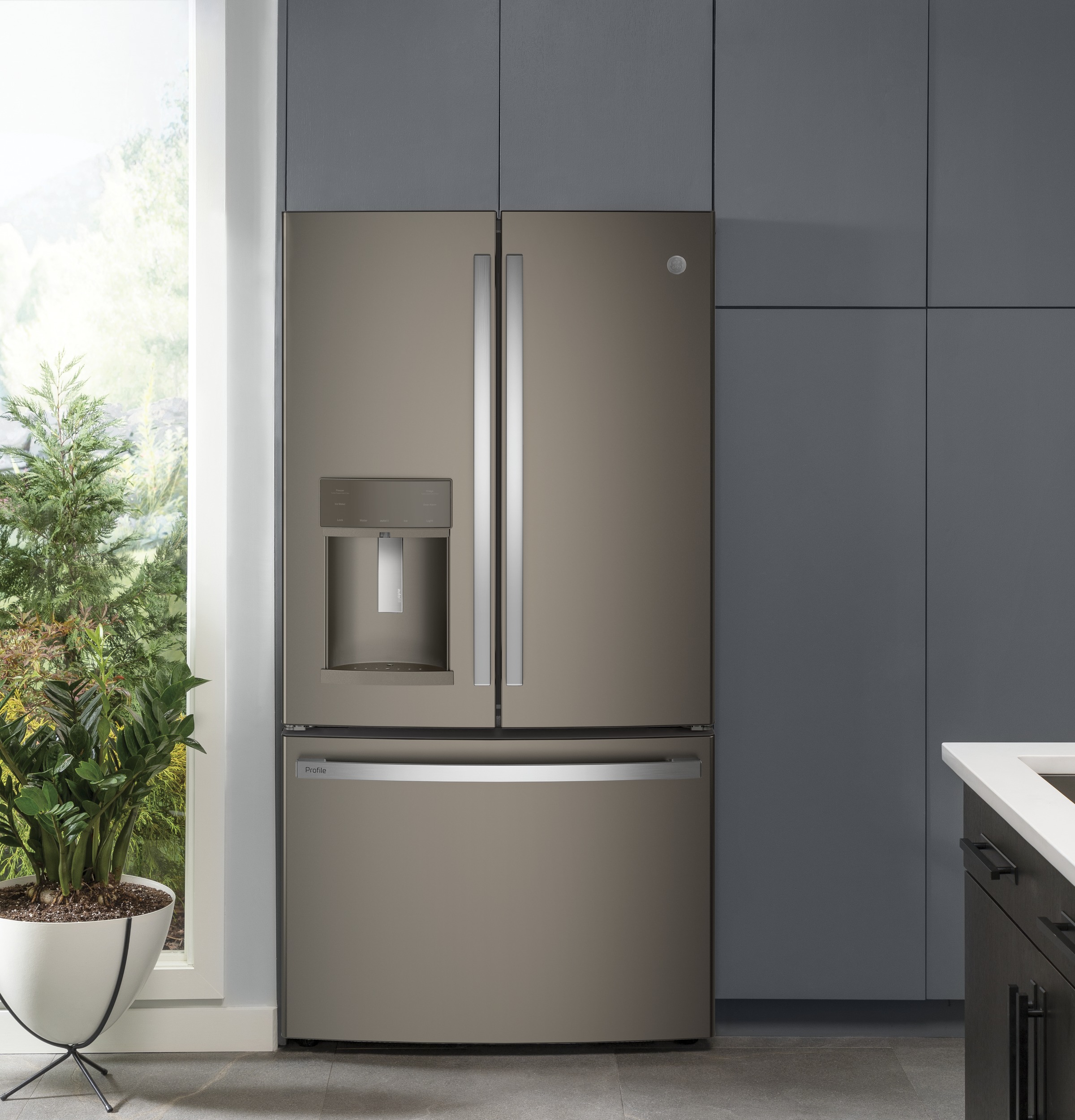 Series 22.1 Cu. Ft. Counter-Depth French-Door Refrigerator with Hands-Free AutoFill PYE22KMKES