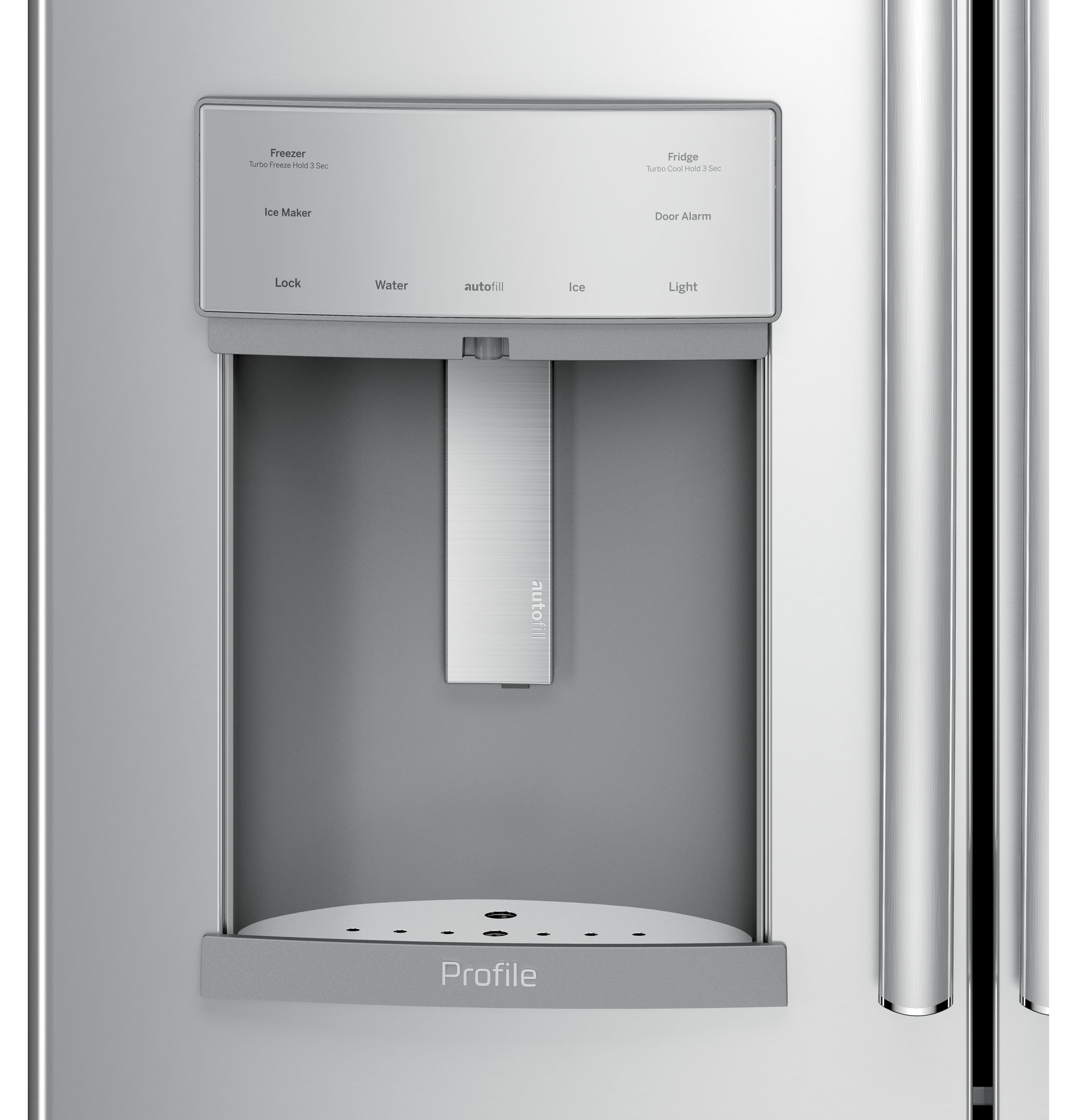 Series 22.1 Cu. Ft. Counter-Depth French-Door Refrigerator with Hands-Free AutoFill PYE22KSKSS