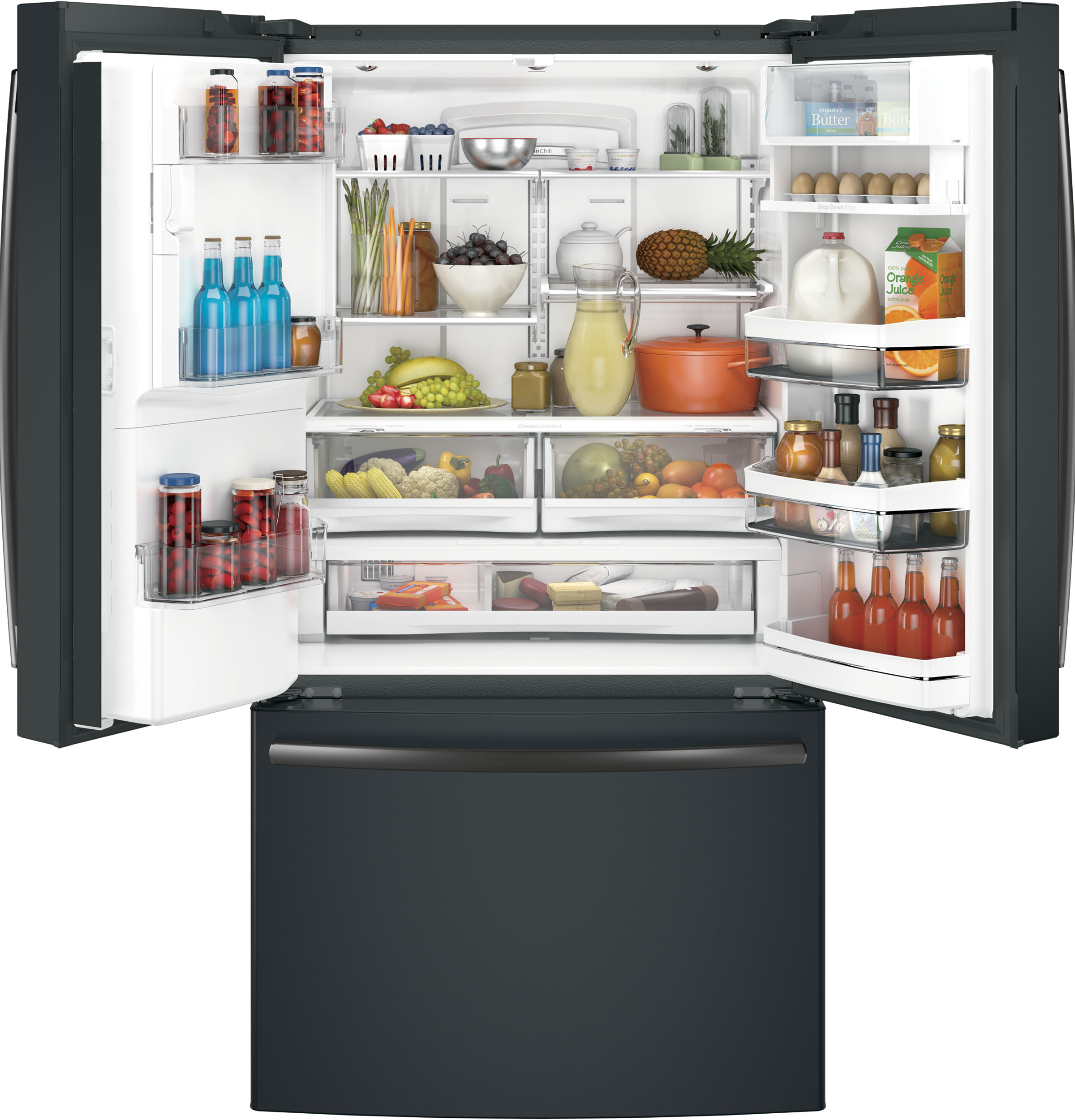Series 22.2 Cu. Ft. Counter-Depth French-Door Refrigerator with Keurig K-Cup Brewing System PYE22PELDS