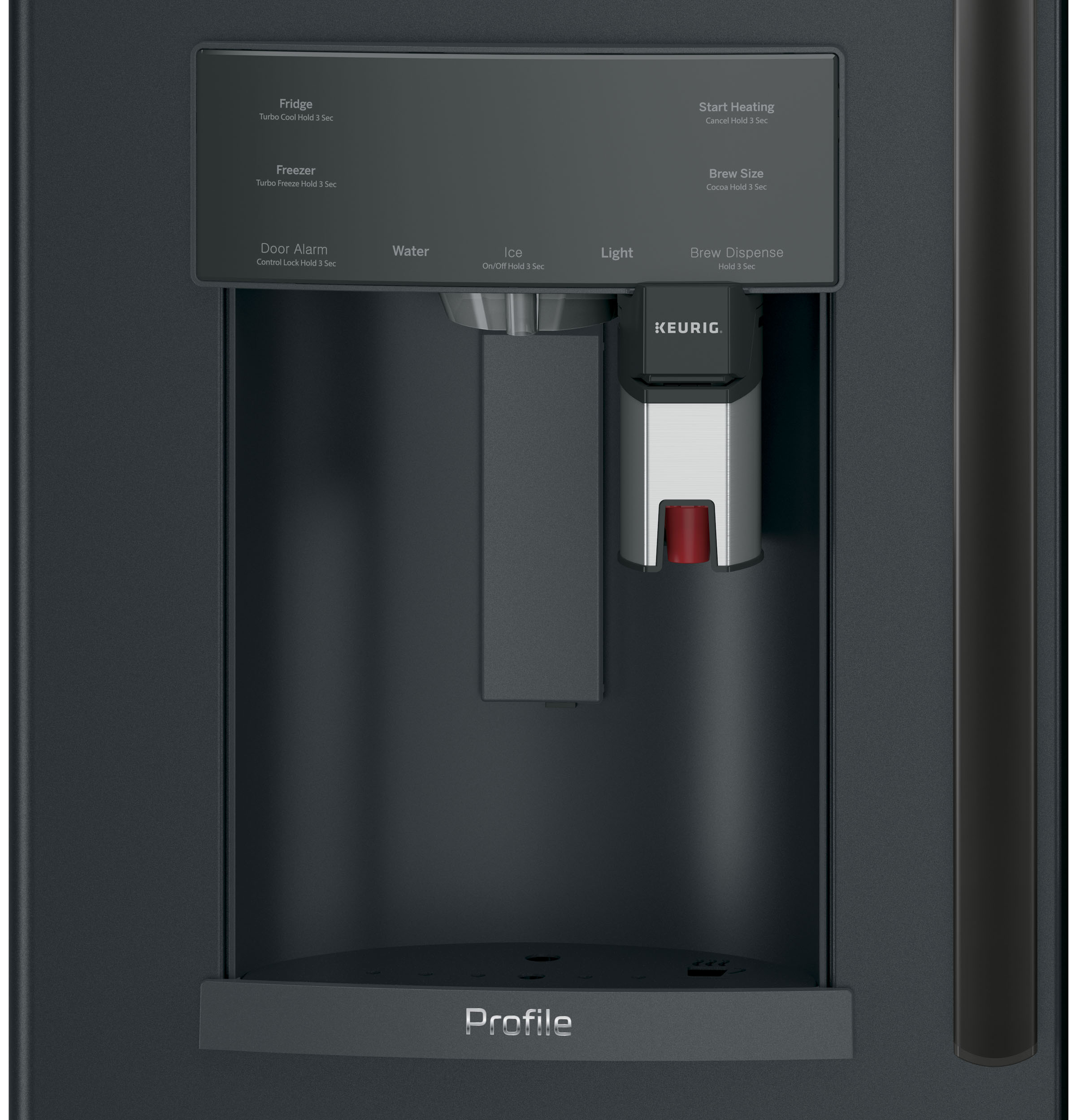 Series 22.2 Cu. Ft. Counter-Depth French-Door Refrigerator with Keurig K-Cup Brewing System PYE22PELDS
